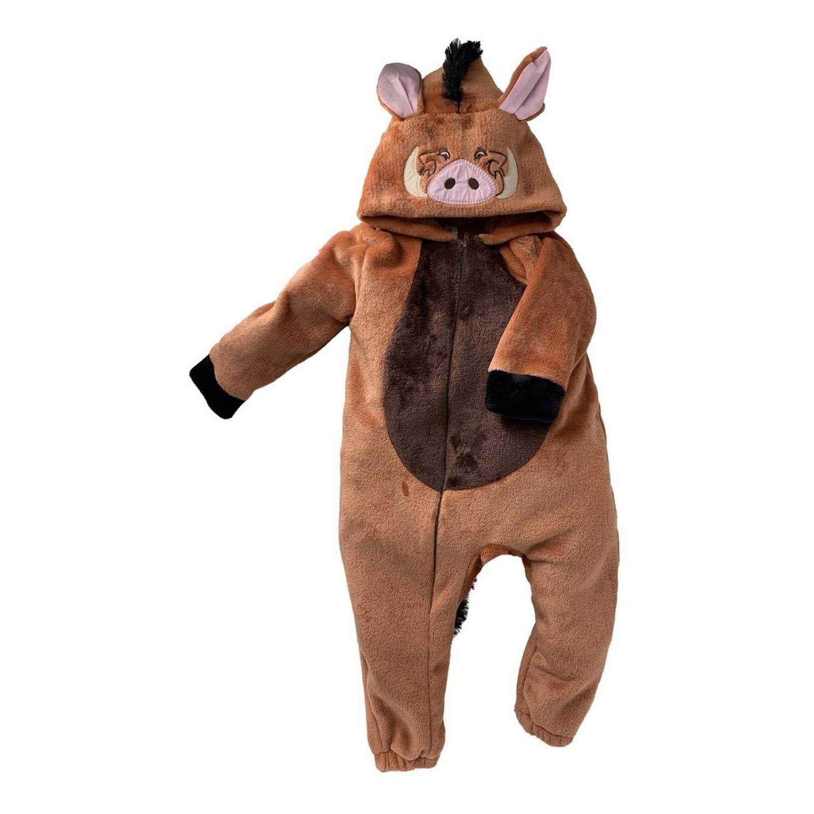 Mameluco Disney Pumba Con Gorro Bordado