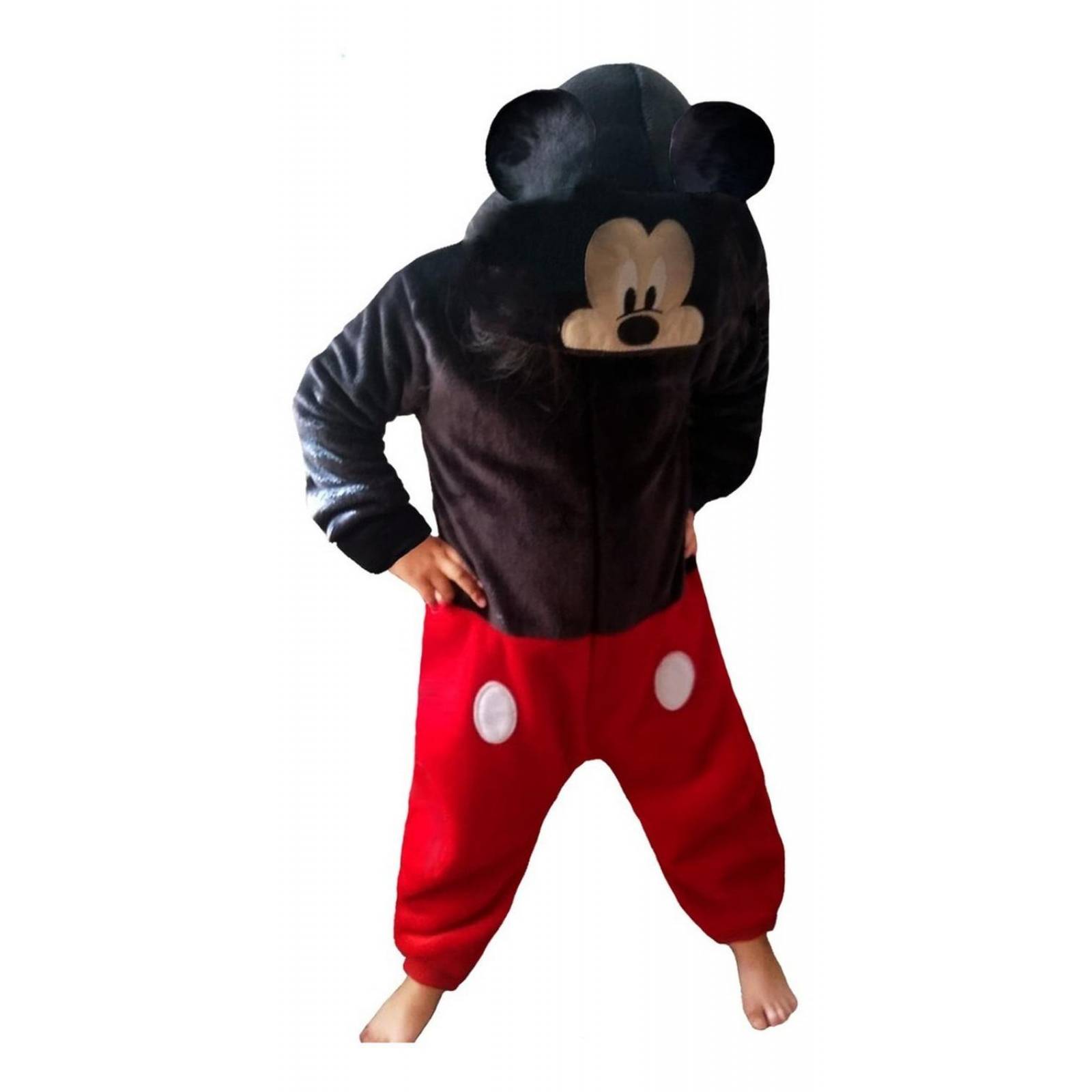Mameluco Con Gorro Bordado Disney Mickey Mouse Niños 
