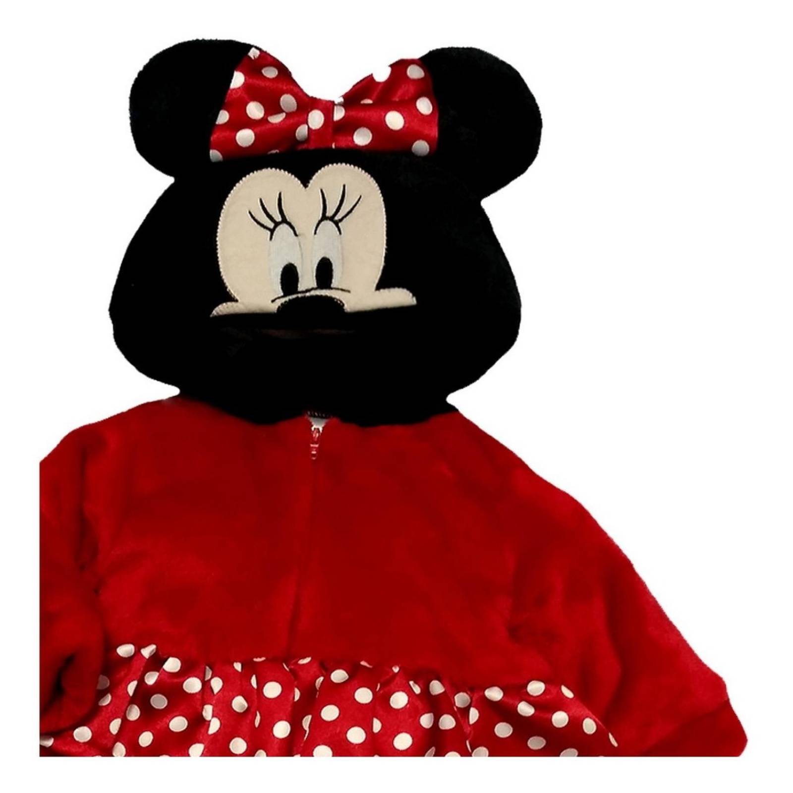 Mameluco Tipo Disfraz Minnie Carita Bordada 