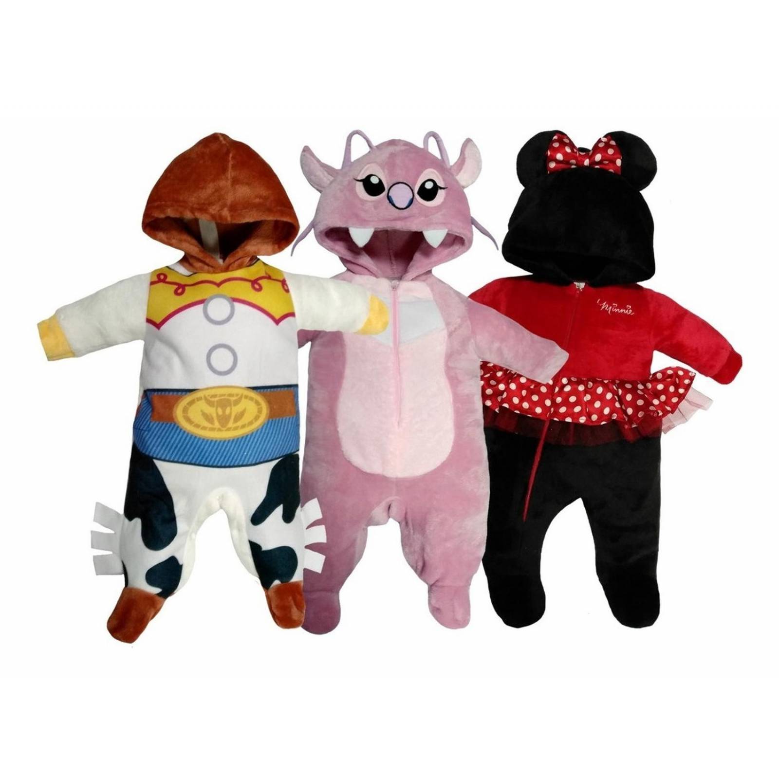 Kit 3 Mamelucos Disney Jessie, Angel, Minnie A Precio De 2 