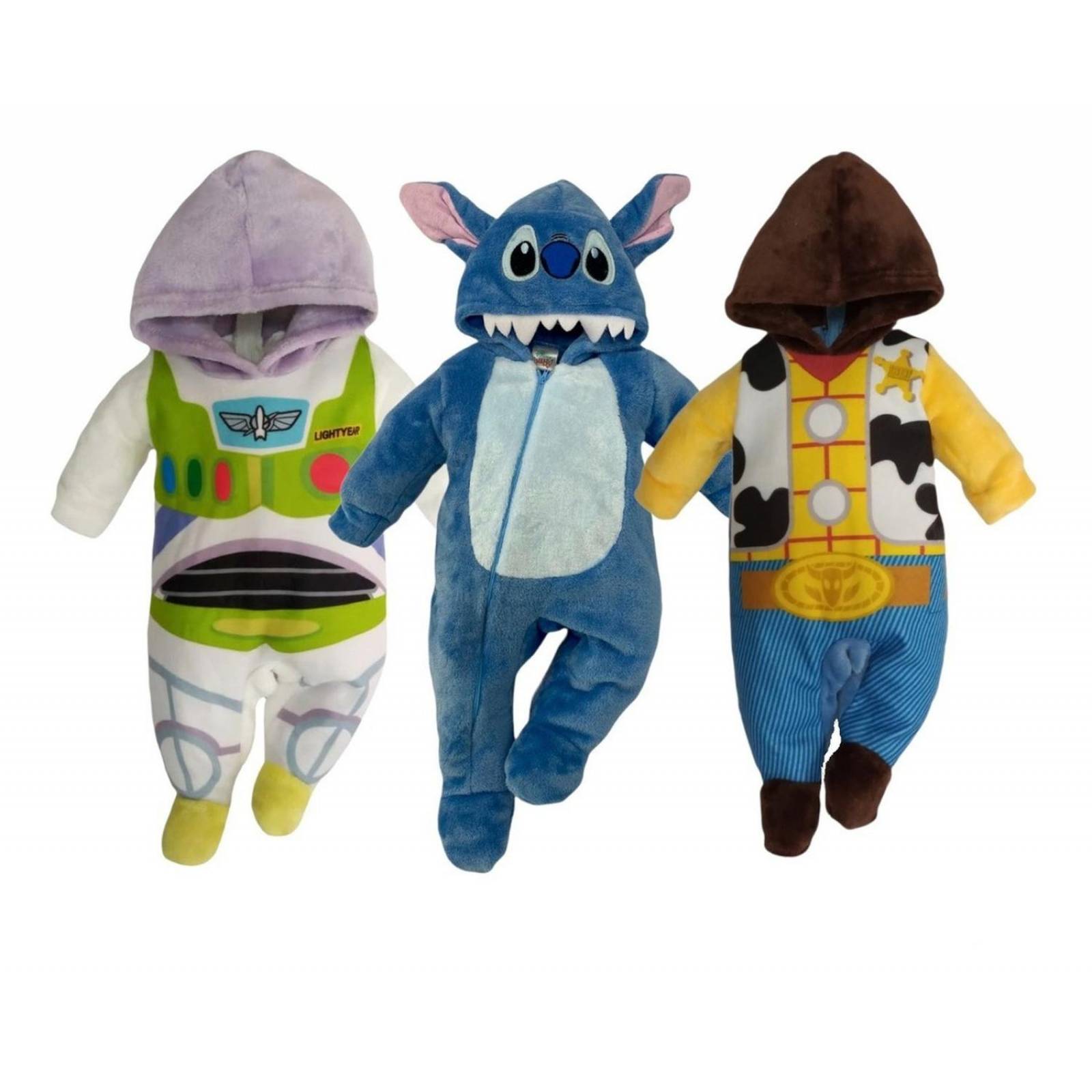 Kit 3 Mamelucos Disney Buzz, Woody, Stich A Precio De 2 