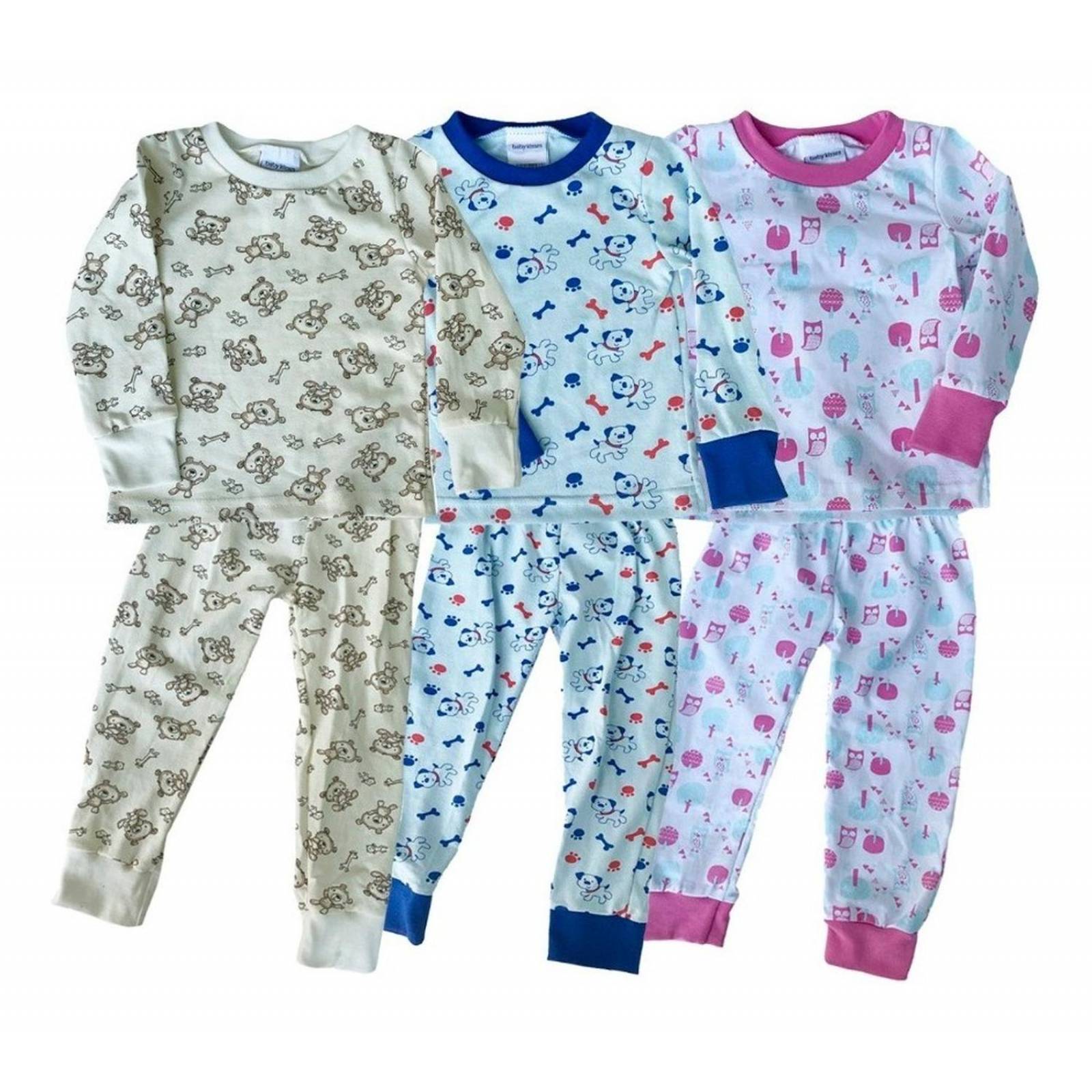 Paquete 3 Pijamas Algodón Kiss 