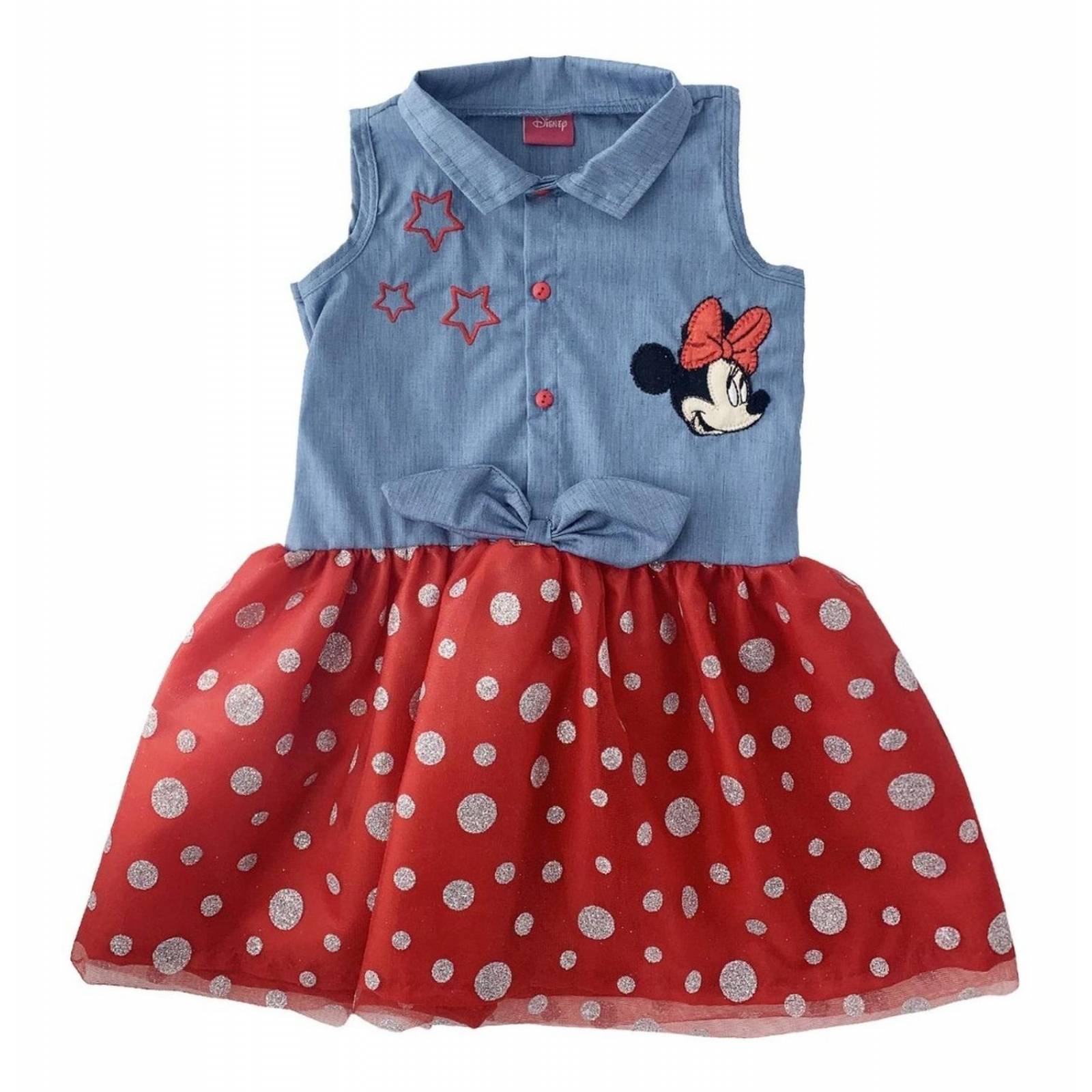 Kit 3 Vestidos Disney Bordados Minnie A Precio De 2 