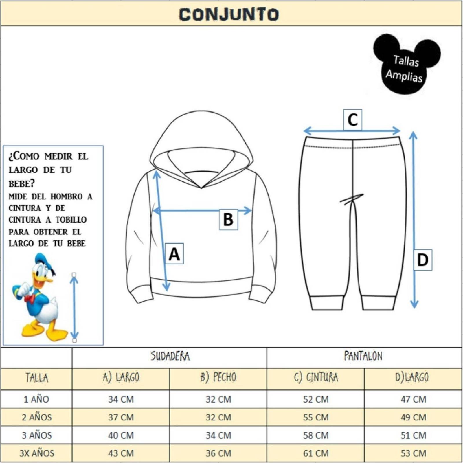 Conjunto 2pz Sudadera Y Pants Disney Niña