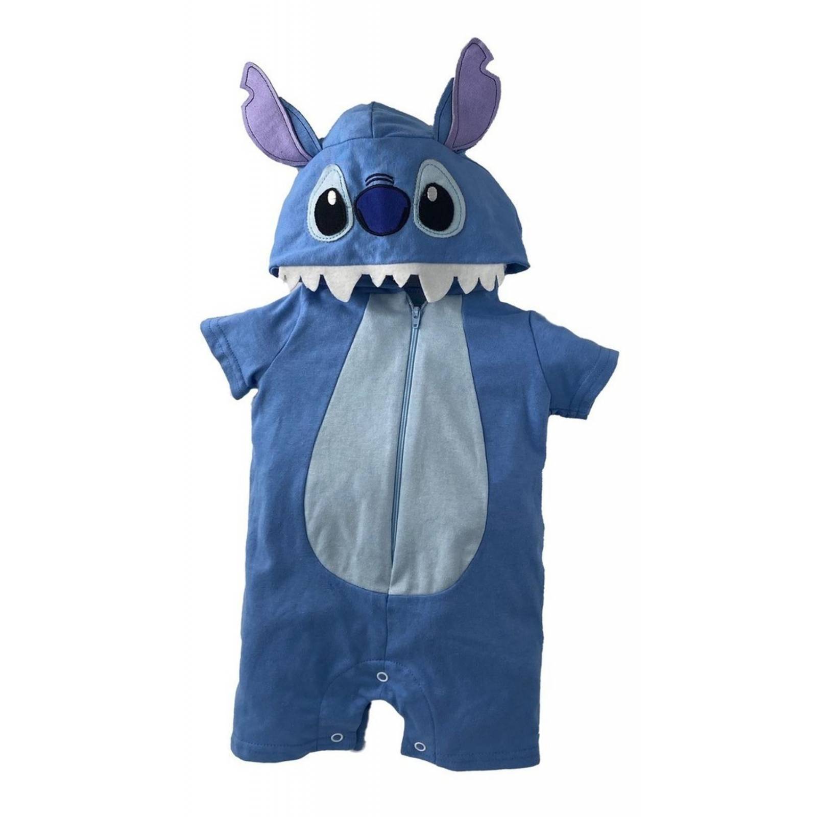 Pañalero Algodon Con Gorro Bordado Disney Stich 