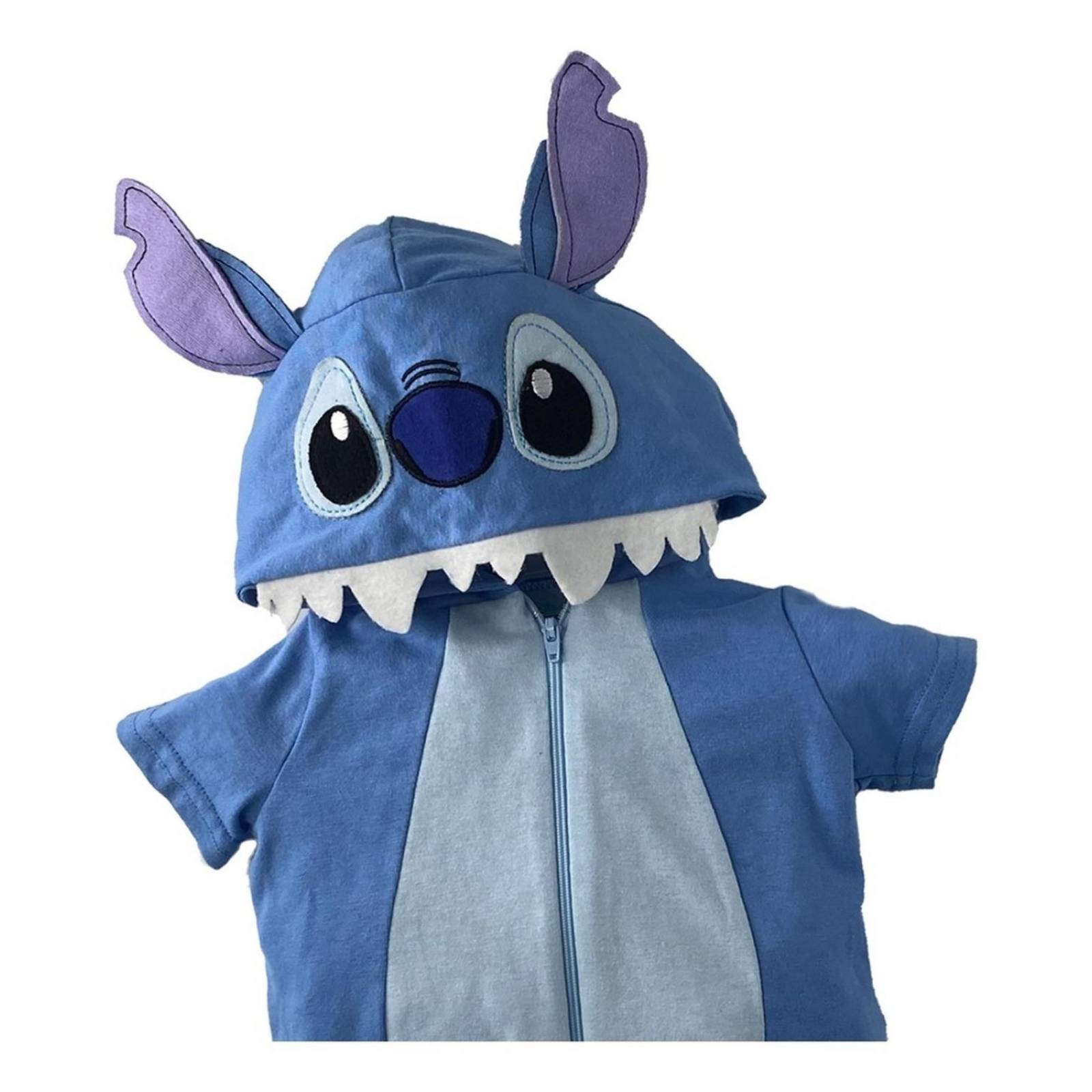 Pañalero Algodon Con Gorro Bordado Disney Stich 