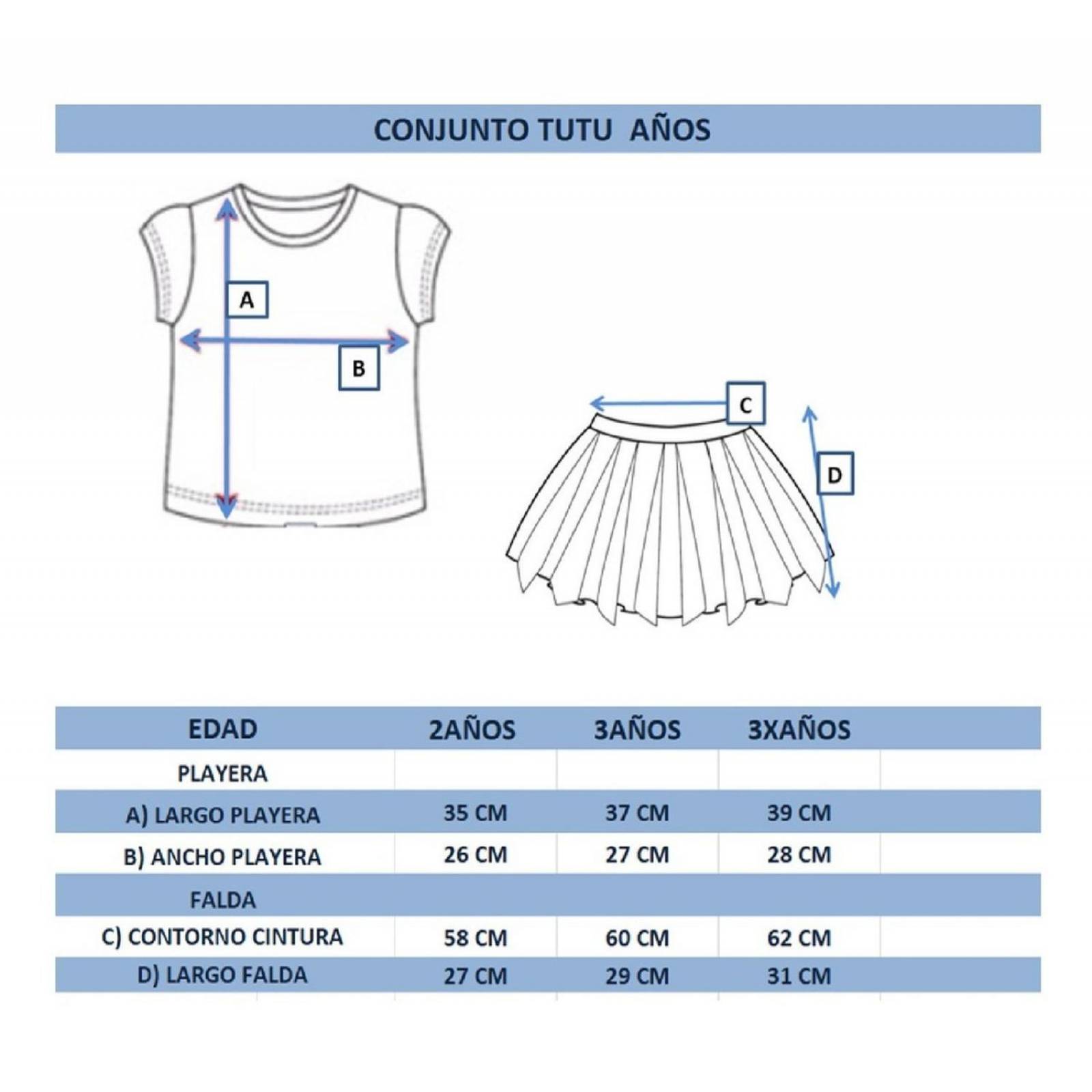 Conjunto Niña Falda Dorada Cisne 