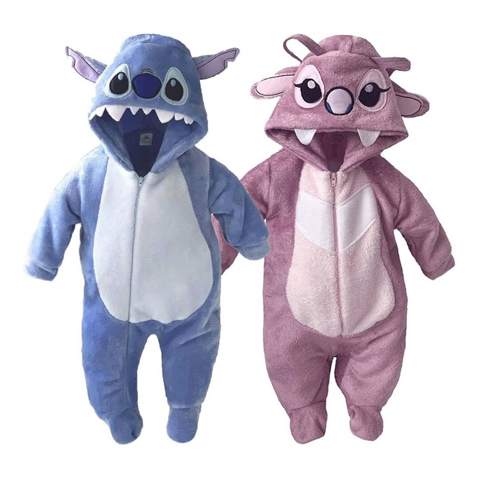 Pijama Mameluco Disfraz Cosplay Stitch Adulto Desmontable