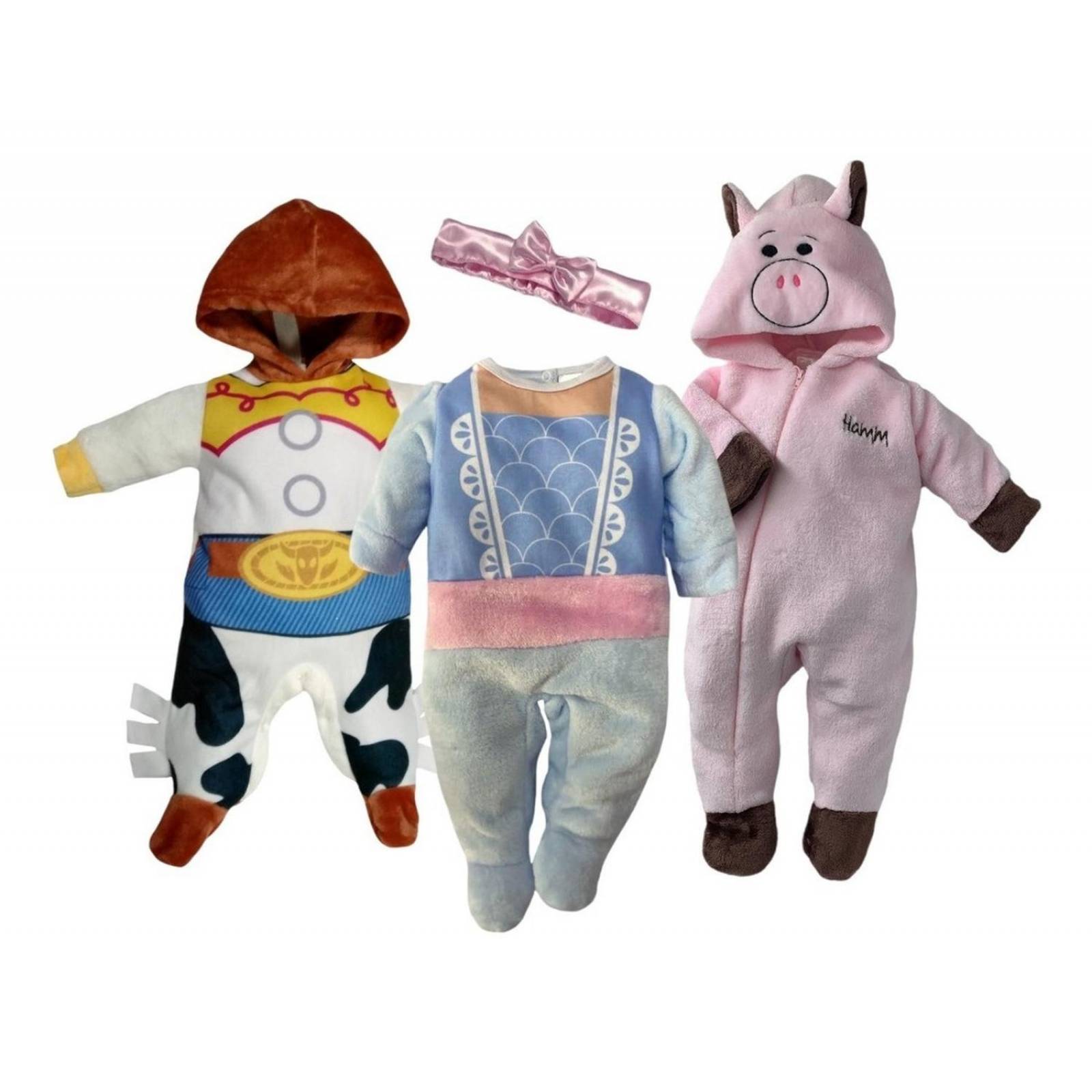 Kit 3 Mamelucos Disney Jessie, Boo Beep, Hamm A Precio De 2 