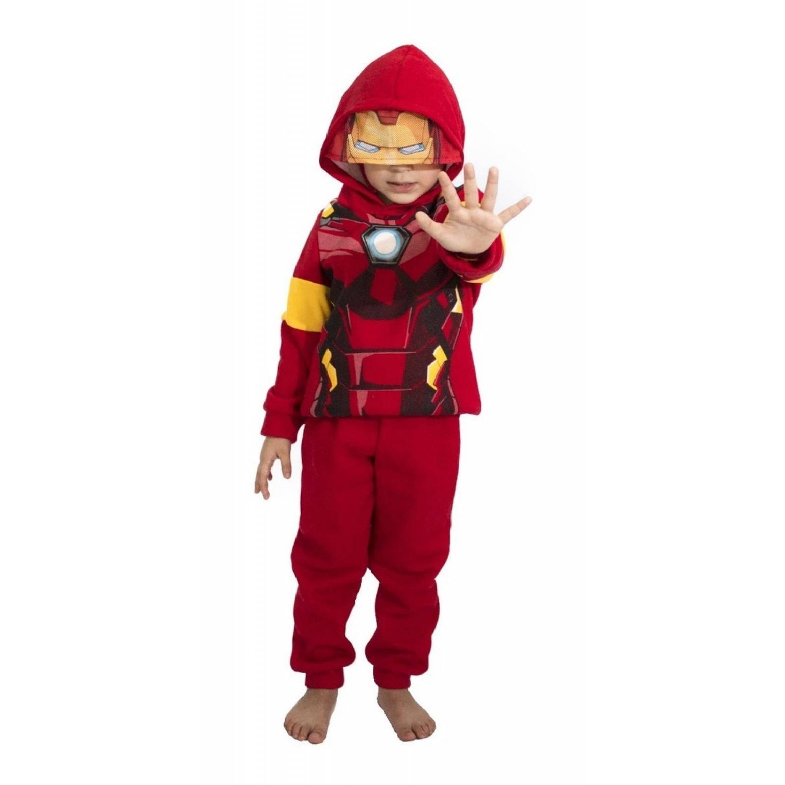 Pantalon chandal niño Marvel - Iron Man rojo 9 años 134cm - 10 años 140cm
