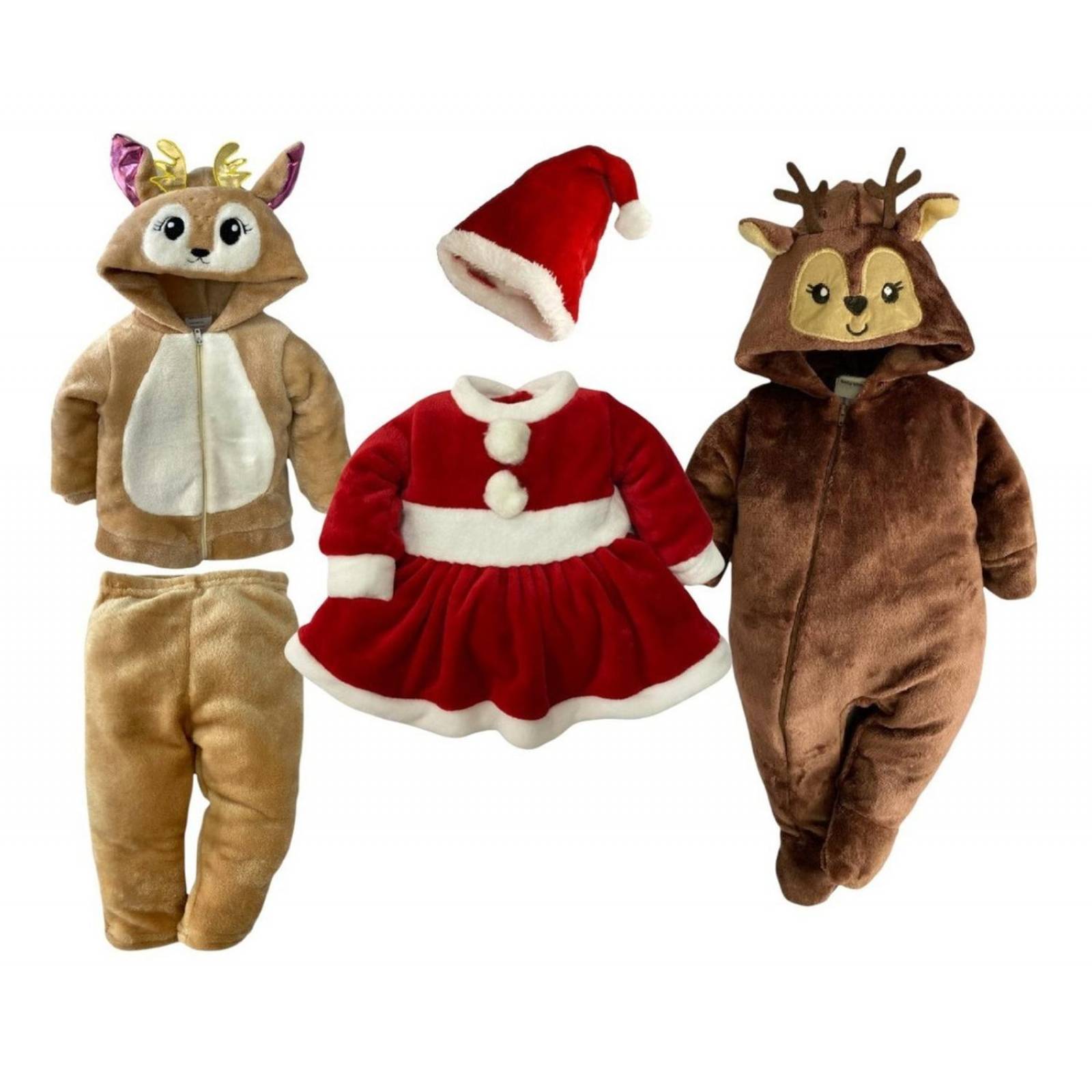 Kit 3 Mamelucos Baby Kiss Navideño Beba A Precio De 2 