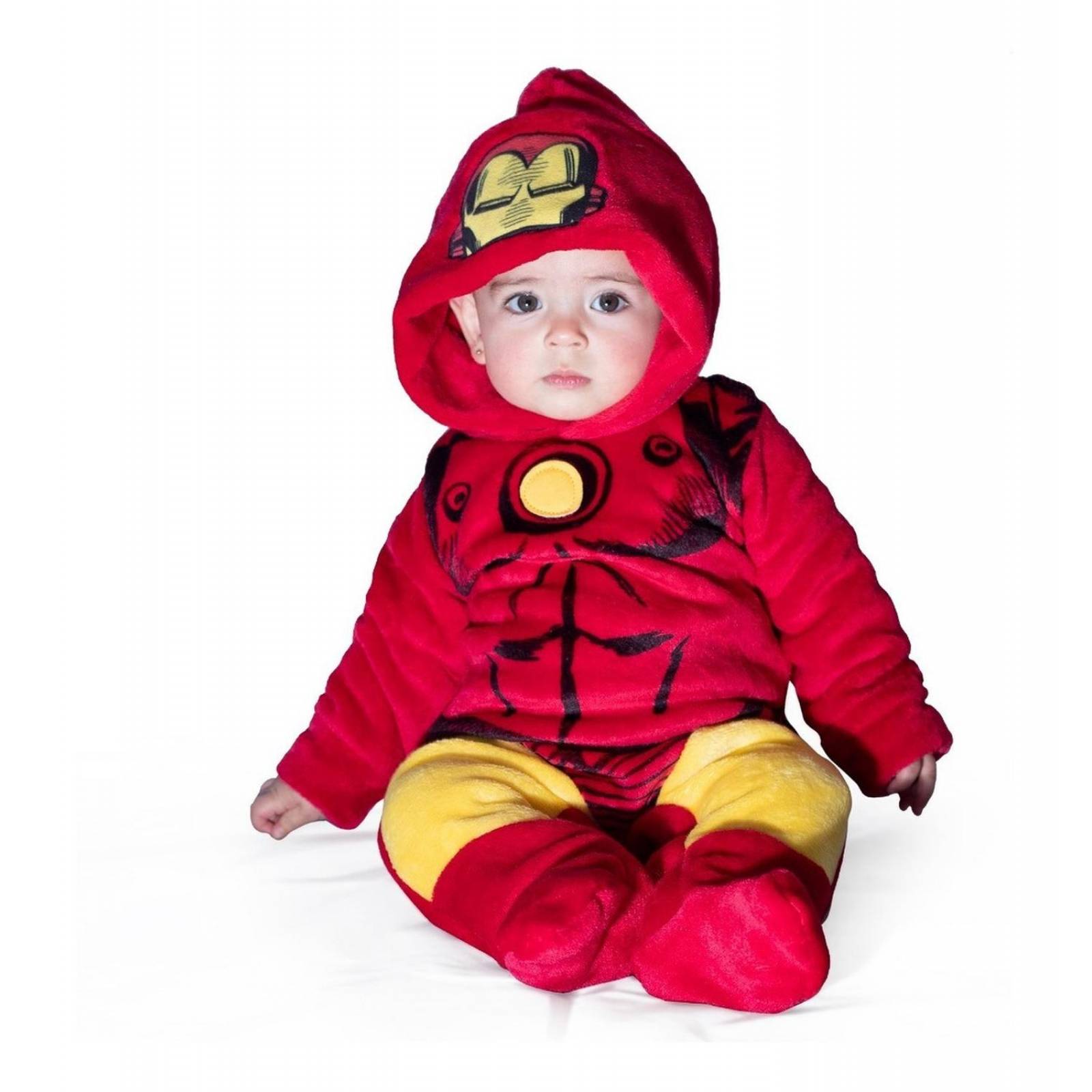 Mameluco Con Gorro Bordado Marvel Iron Man 