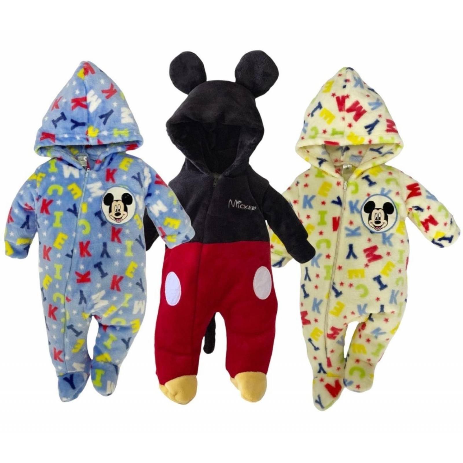 Kit 3 Mamelucos Disney Mickey Mouse A Precio De 2