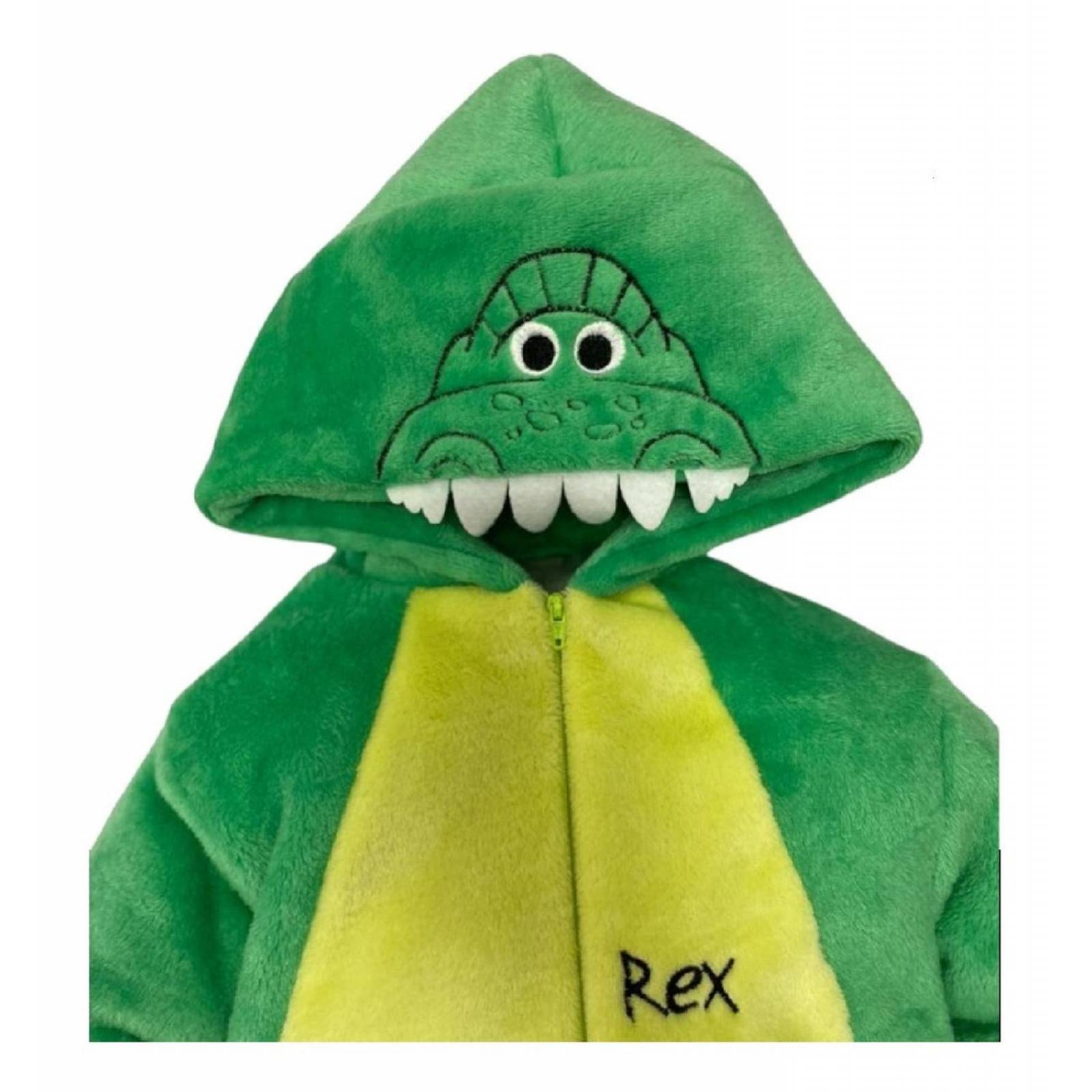 Mameluco Con Gorro Bordados Disney Rex 