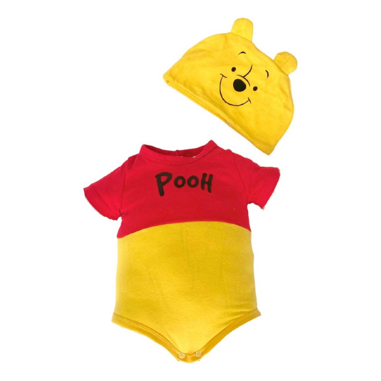Pañalero Con Gorro Algodón Estampado Disney Winnie Pooh 