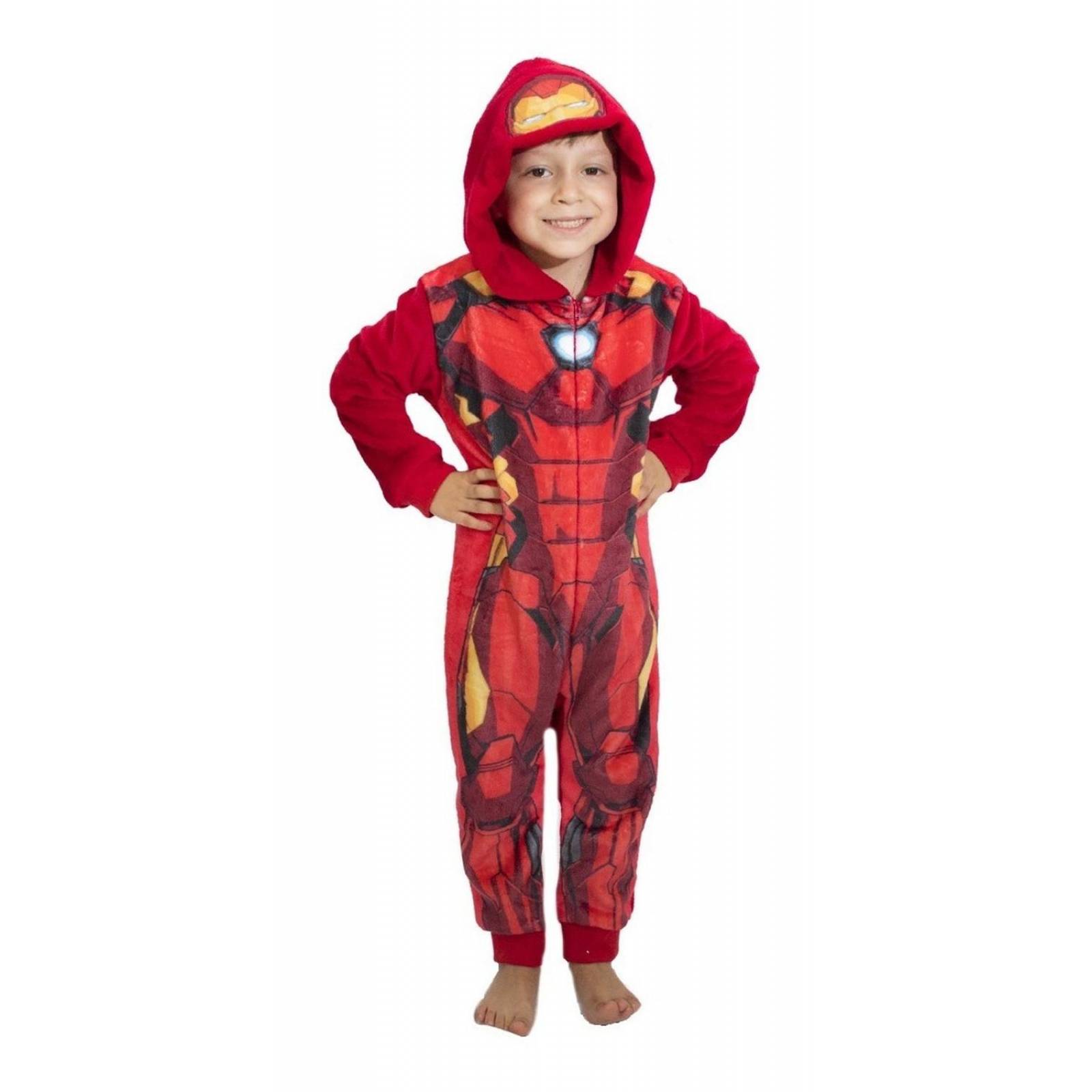 Mameluco Marvel Niño Con Gorro Bordado Iron-man 