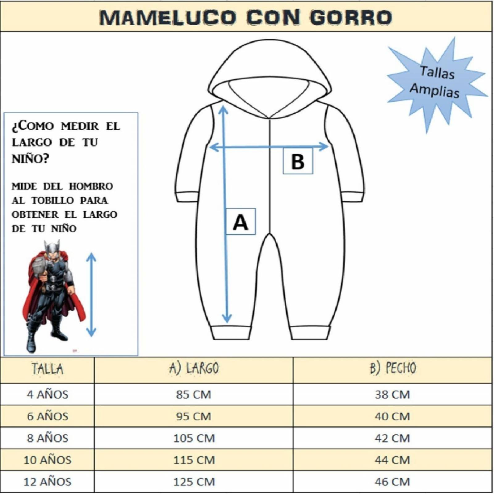 Mameluco Marvel Niño Con Gorro Bordado Iron-man 