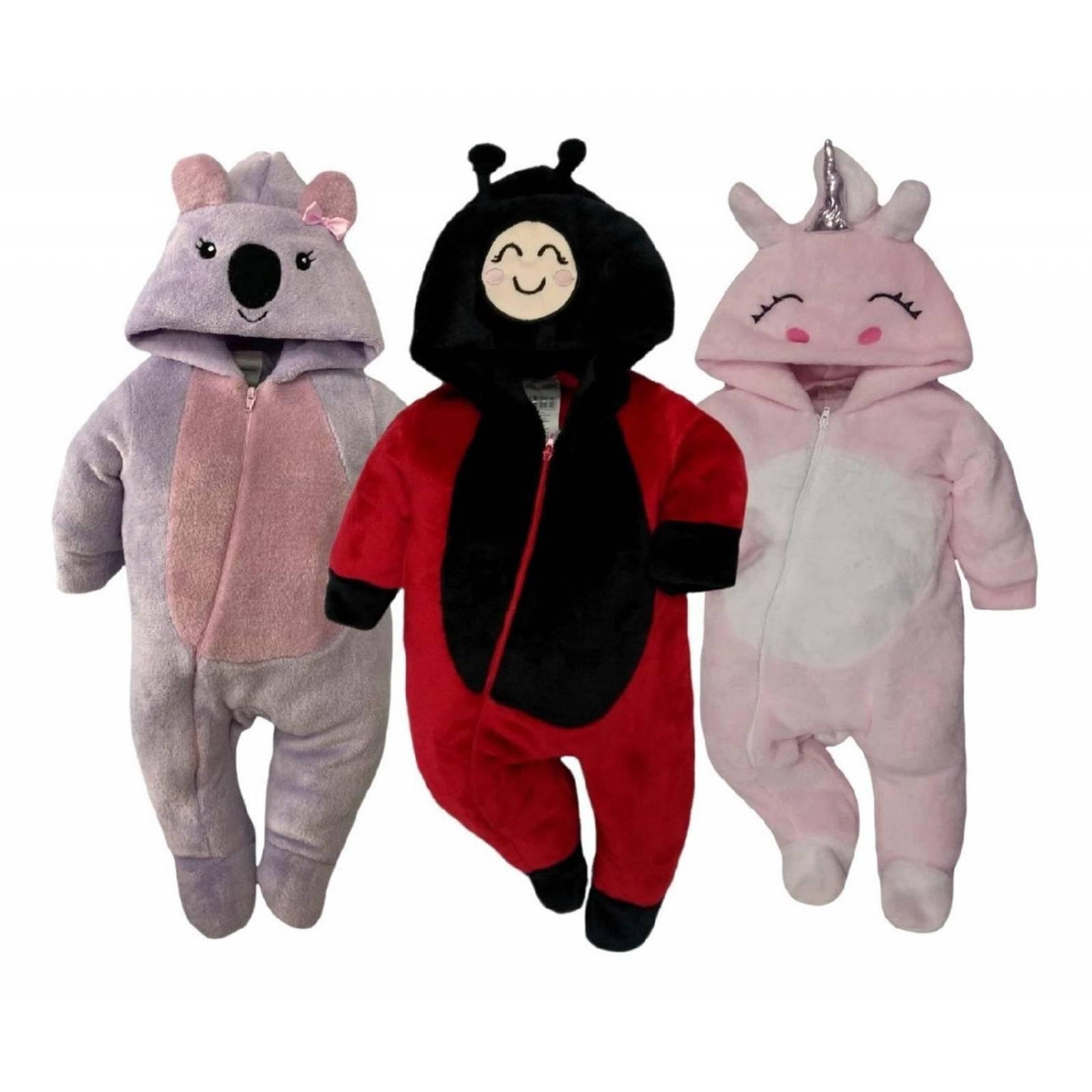Kit 3 Mamelucos Koala, Catarina, Unicornio A Precio De 2. 
