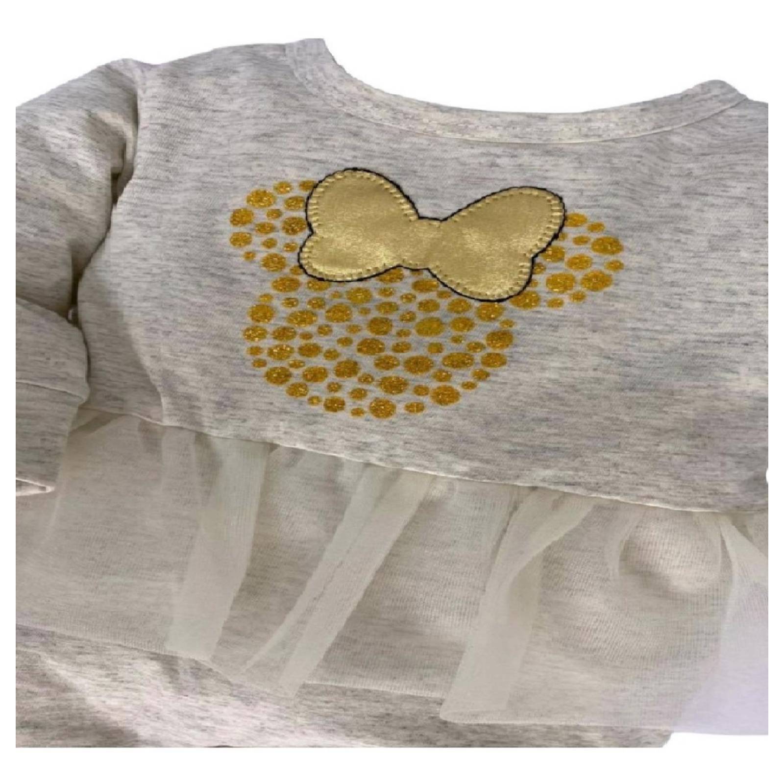 Mameluco Algodon Disney Silueta Minnie Mouse Tutu .