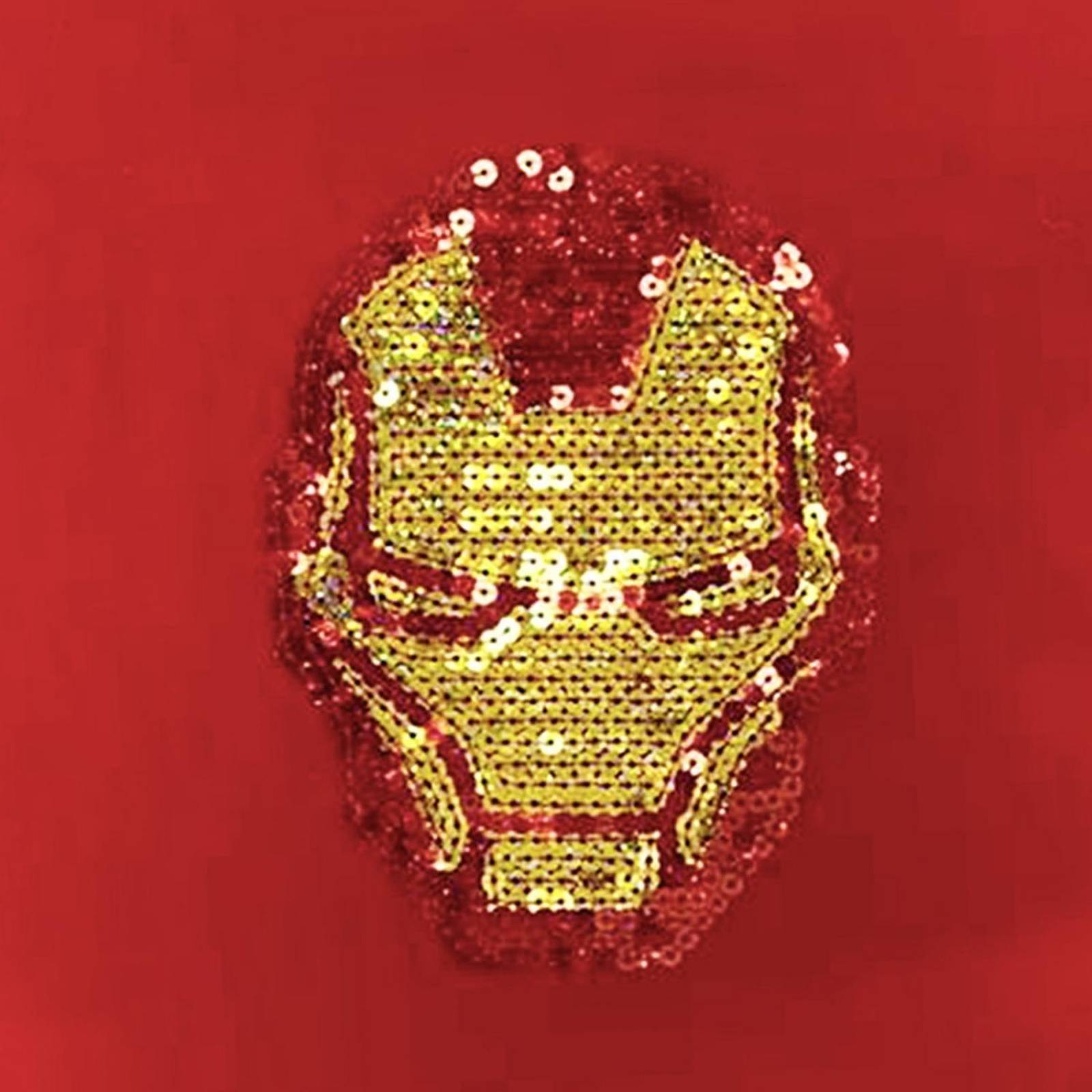 Conjunto Shorts Marvel Bordado Lentejuela Ironman 