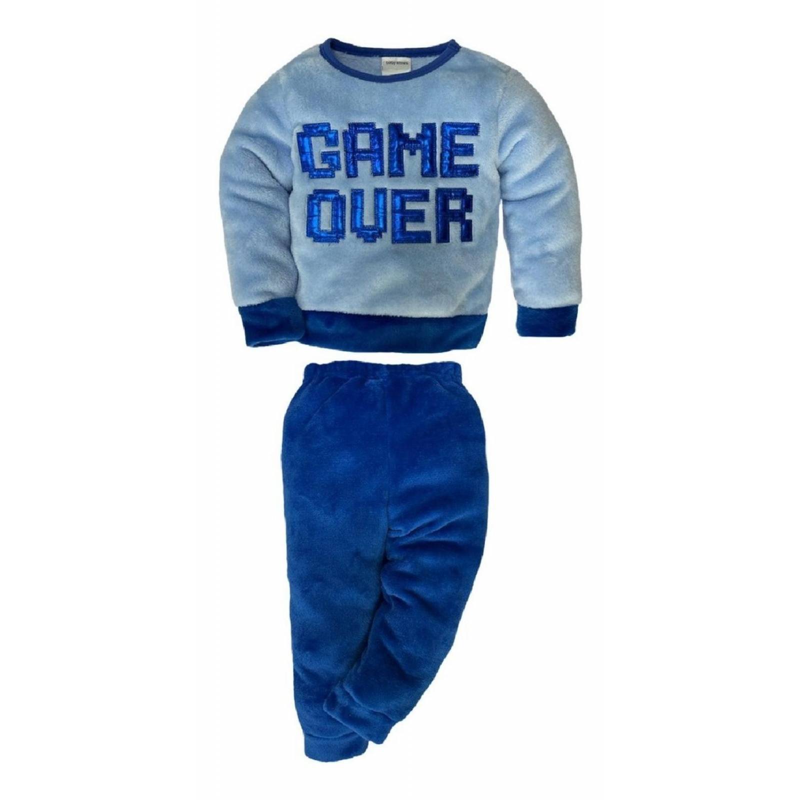 Conjunto Pijama Niño Kiss Bordada Game Over .
