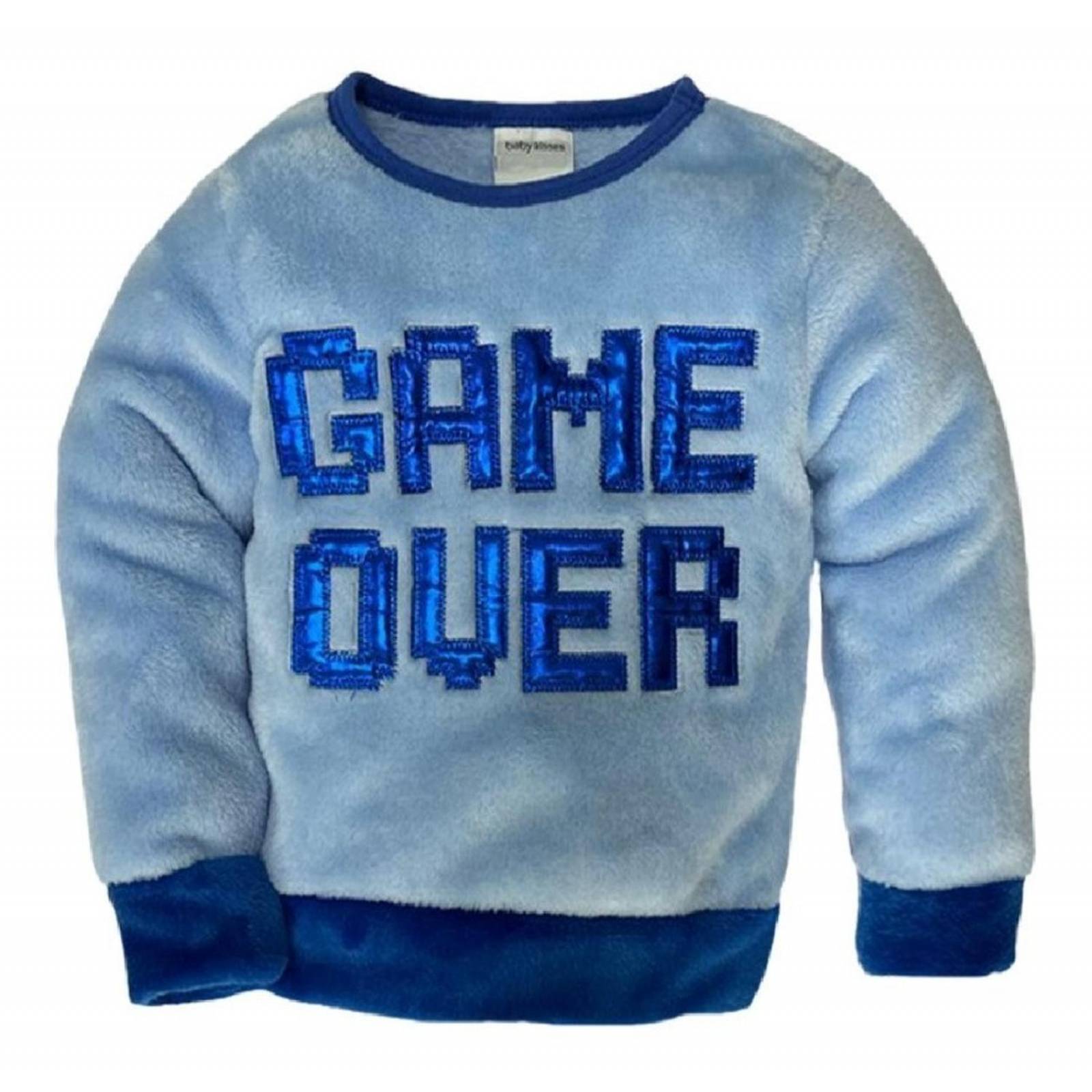 Conjunto Pijama Niño Kiss Bordada Game Over .