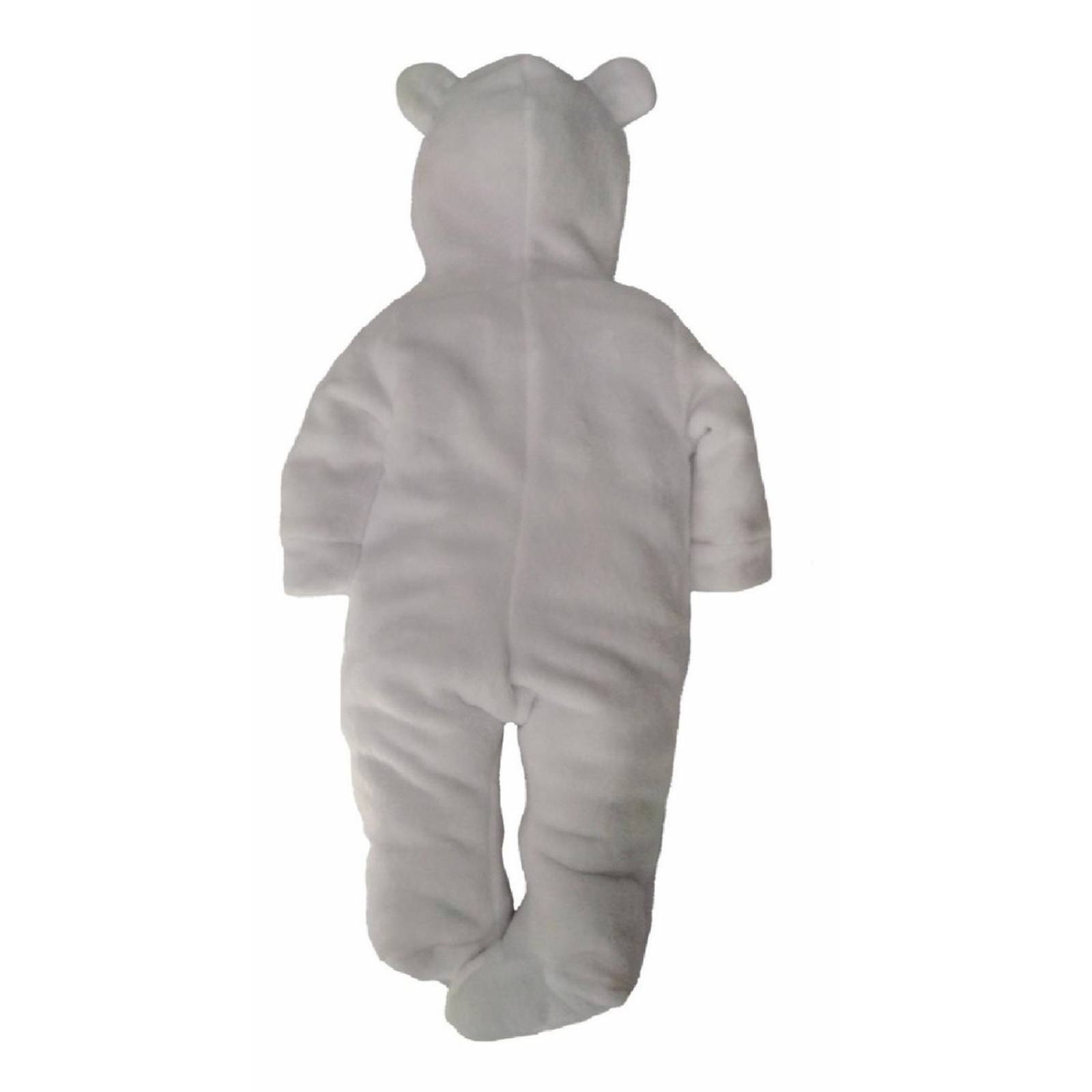 Mameluco Baby Kiss Con Gorro Bordado Oso Dormilon 