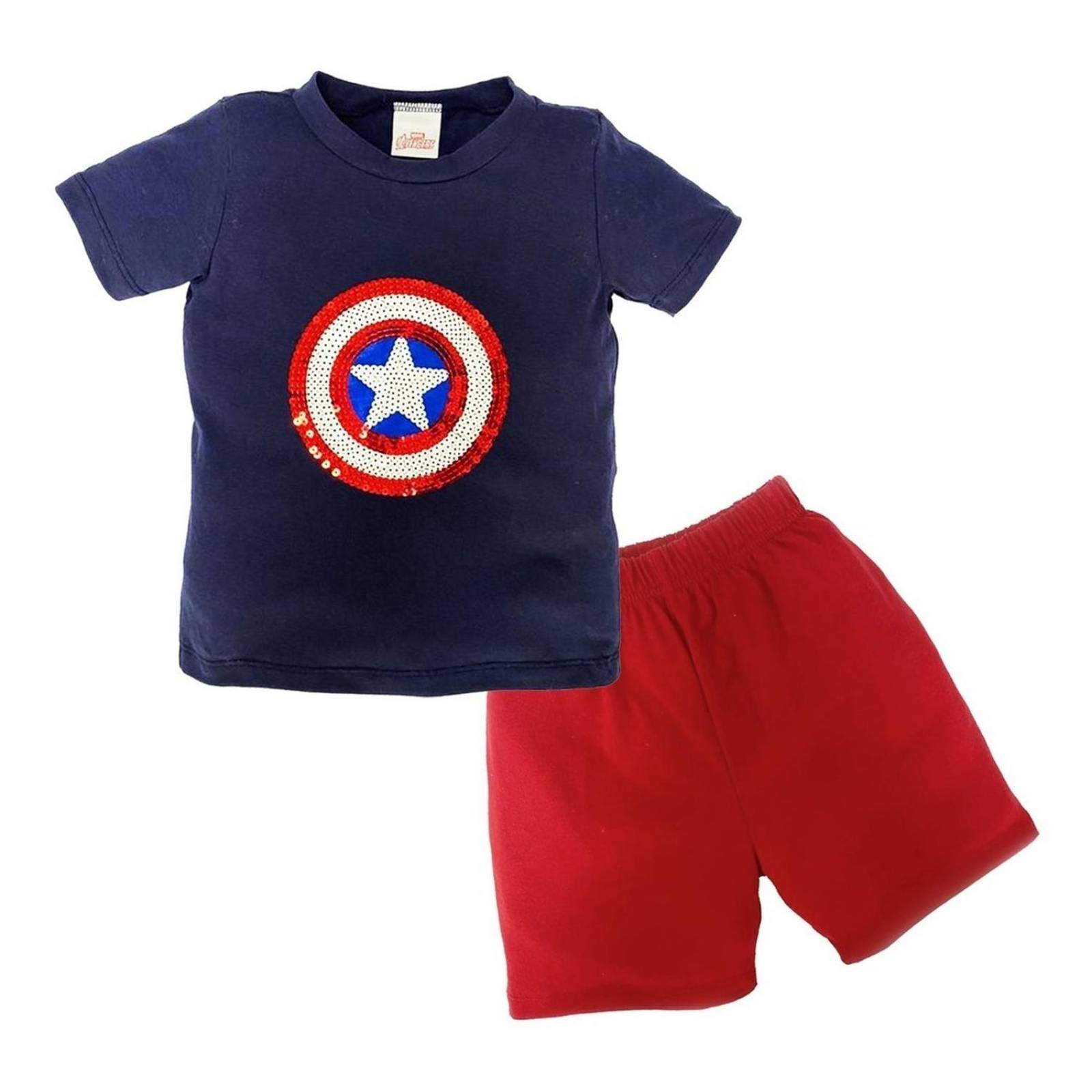 Kit 3 Conjuntos Disney Marvel Iron Man Thor, Capitan America 