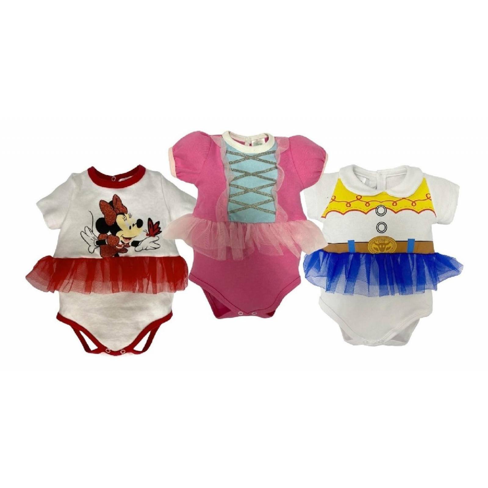 Kit 3 Pañaleros Algodon Disney Minnie, Jessie, Boo Peep. 