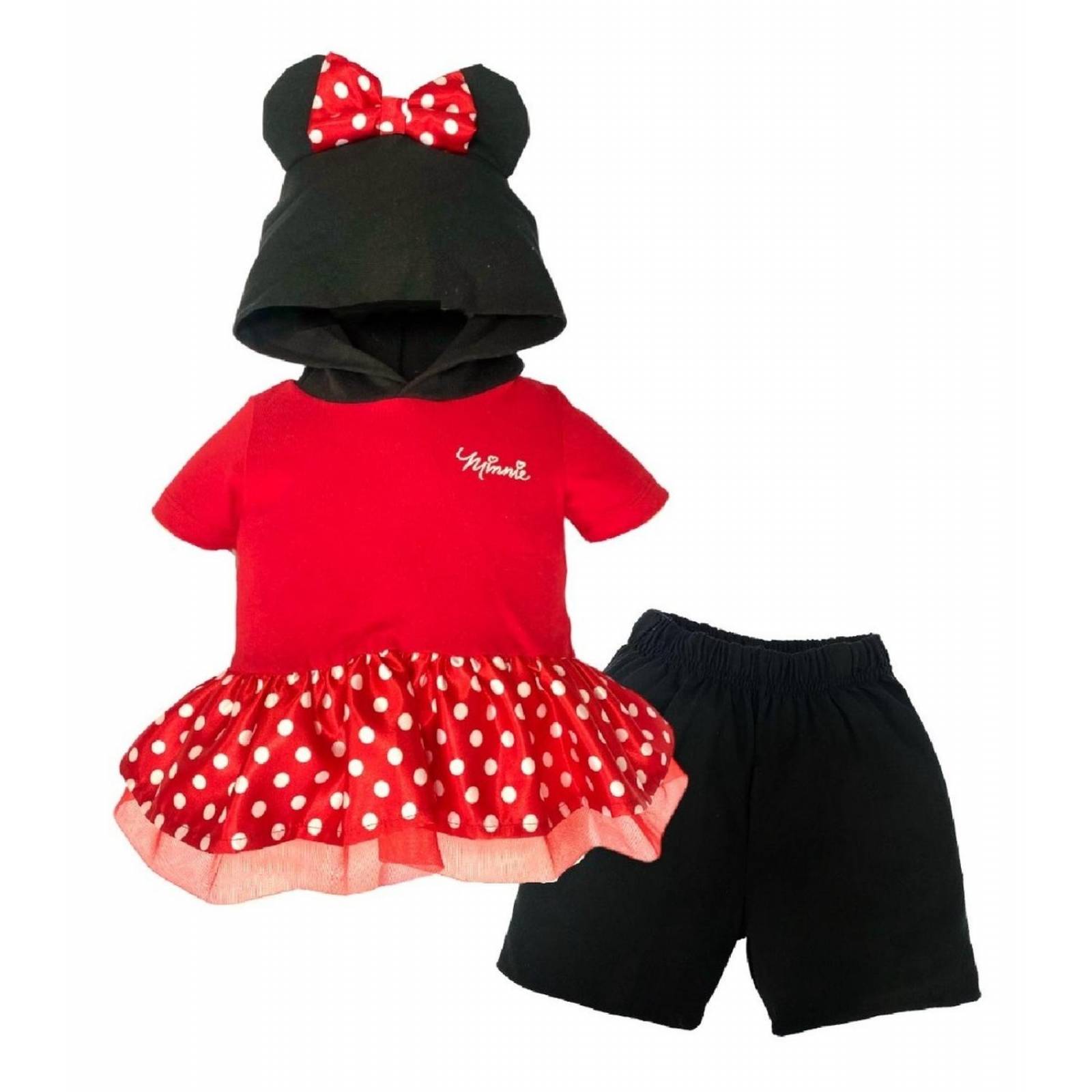 Conjunto Algodón Short Y Playera Disney Minnie