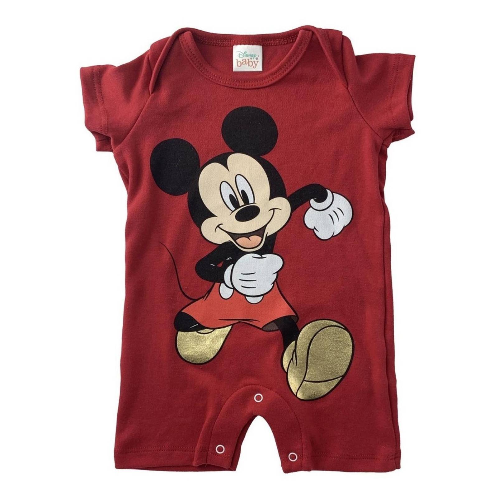 Pañalero Algodón Estampado Disney Mickey Mouse Rojo 