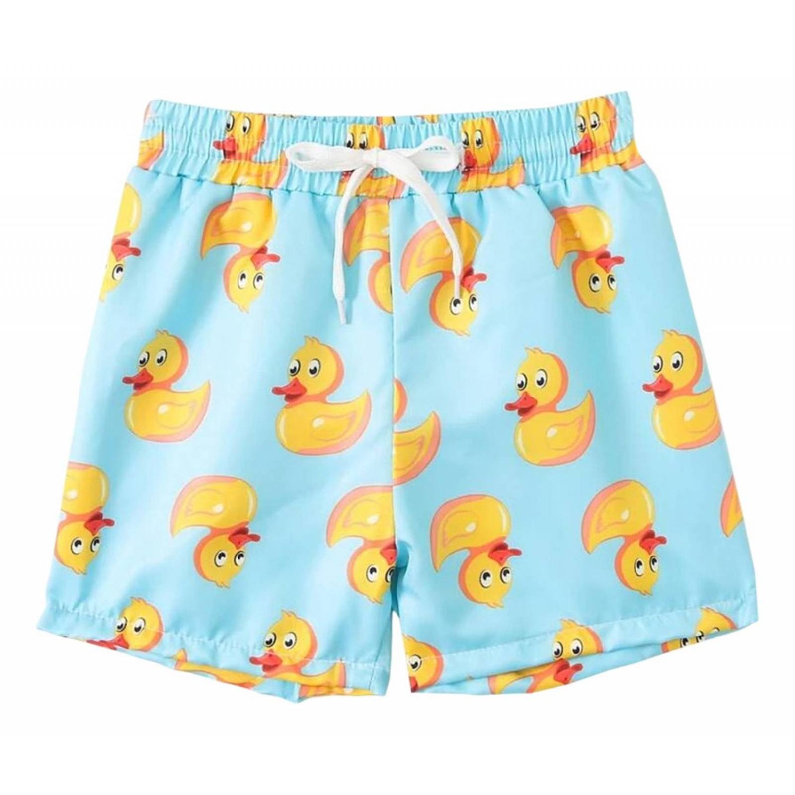 Traje De Baño Para Bebe Niño Estilo Short Boxer Patitos 