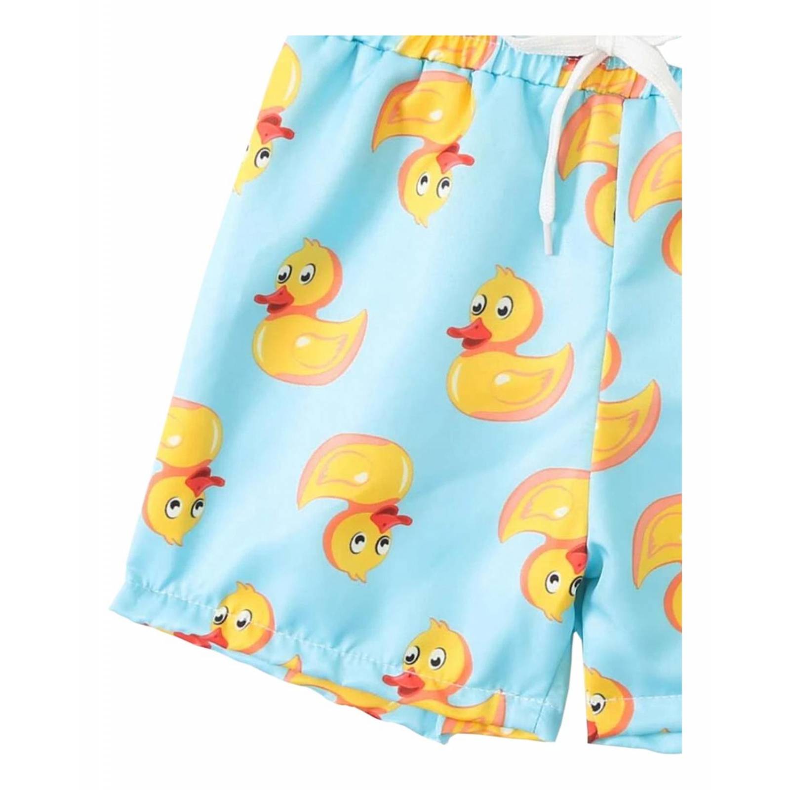 Traje De Baño Para Bebe Niño Estilo Short Boxer Patitos 