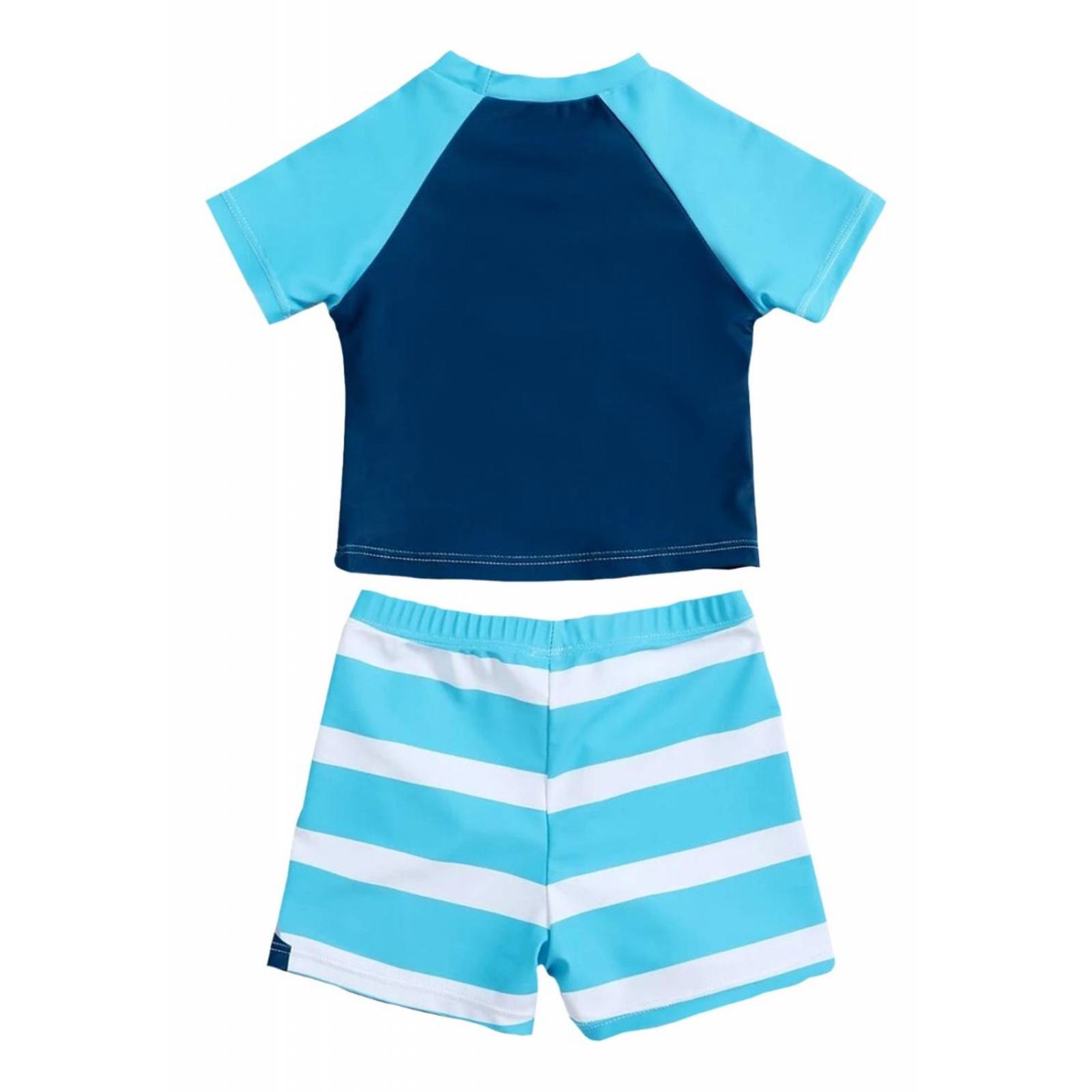 Traje De Baño De 2 Piezas Tiburón, Playera Y Short 