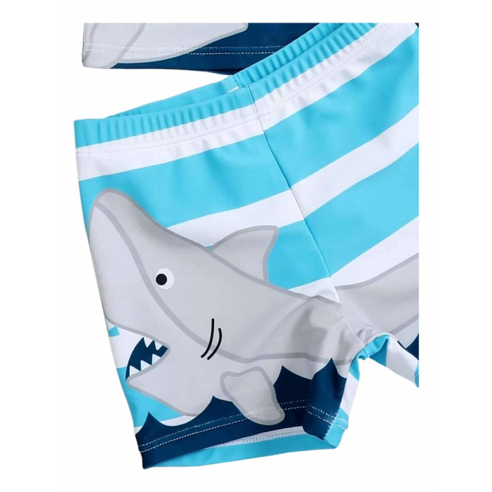 Traje De Baño De 2 Piezas Tiburón, Playera Y Short 