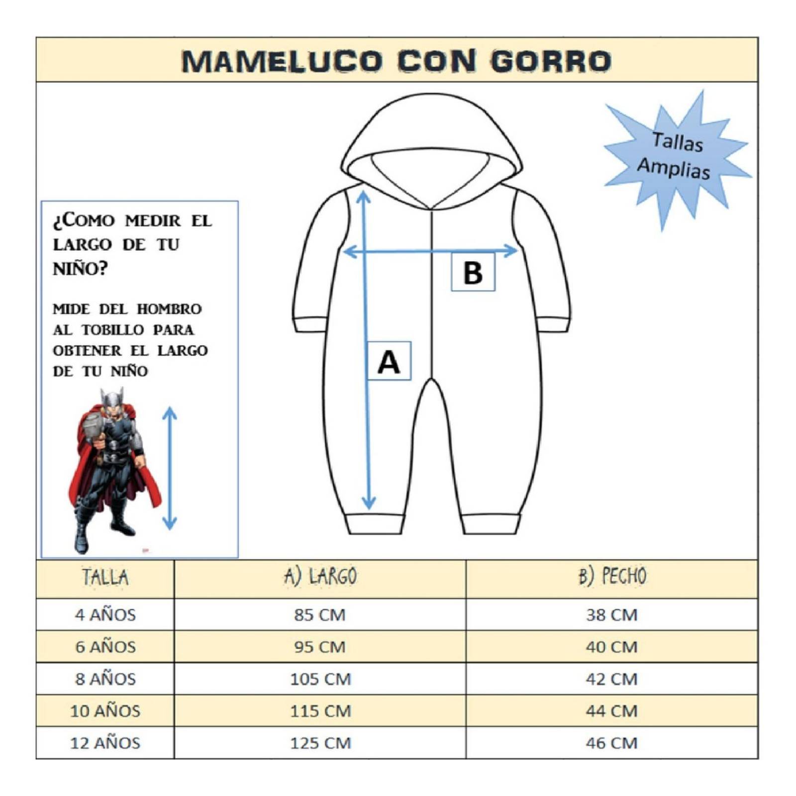 Mameluco Marvel Niño Con Gorro Bordado Spiderman 
