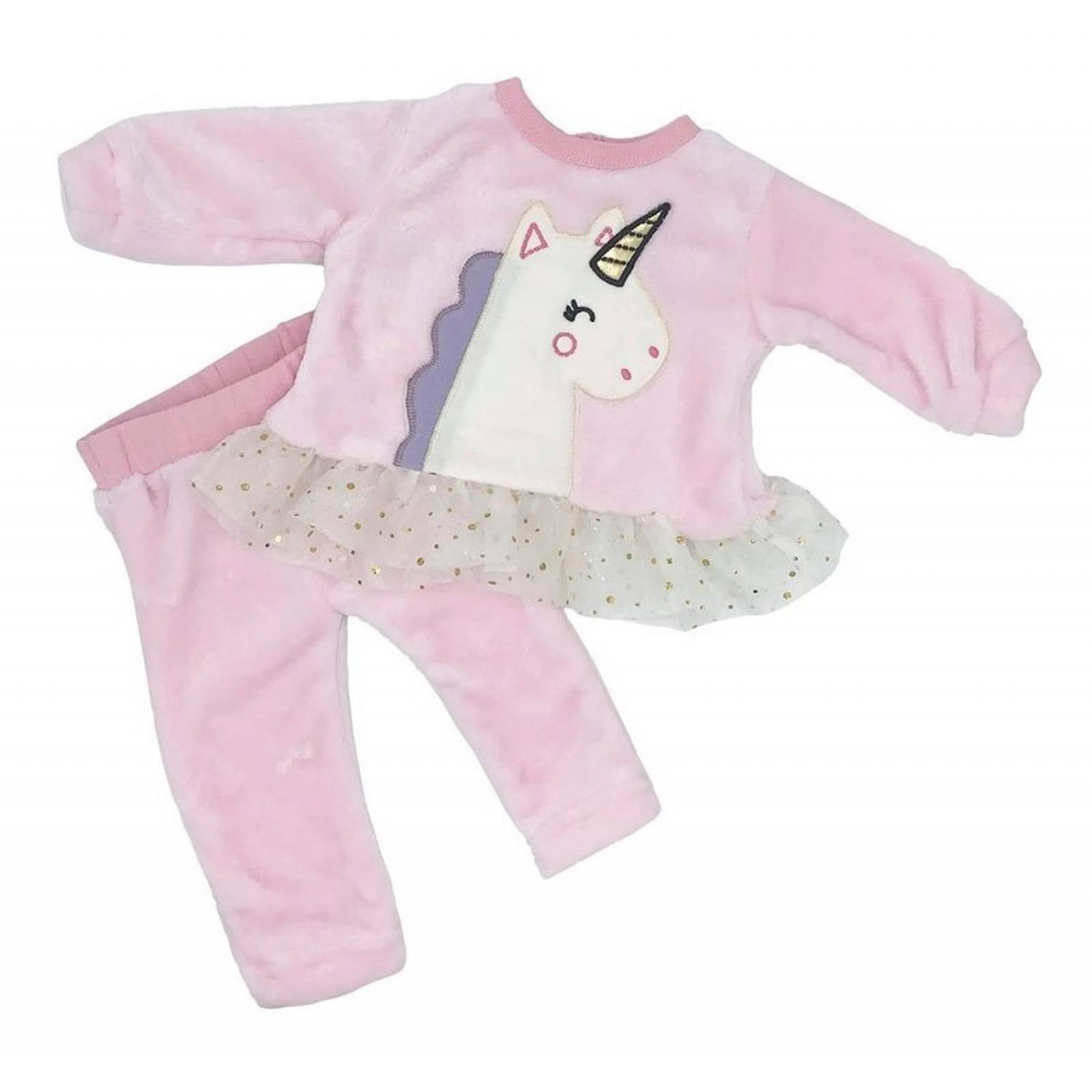 Conjunto Sudadera Con Bordado Unicornio 