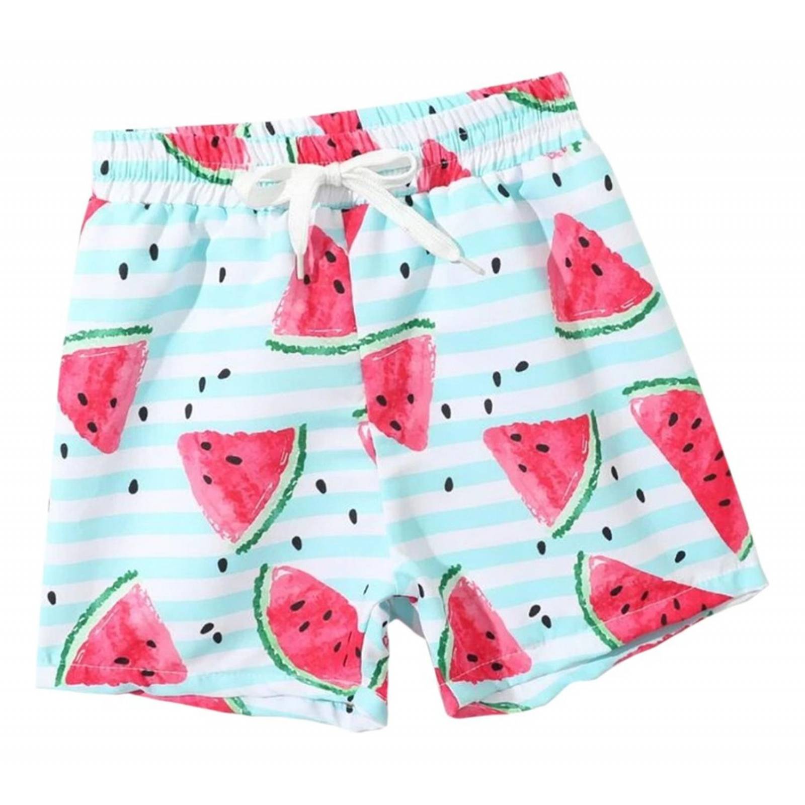 Traje De Baño Para Bebe Niño Estilo Short Boxer Sandia 