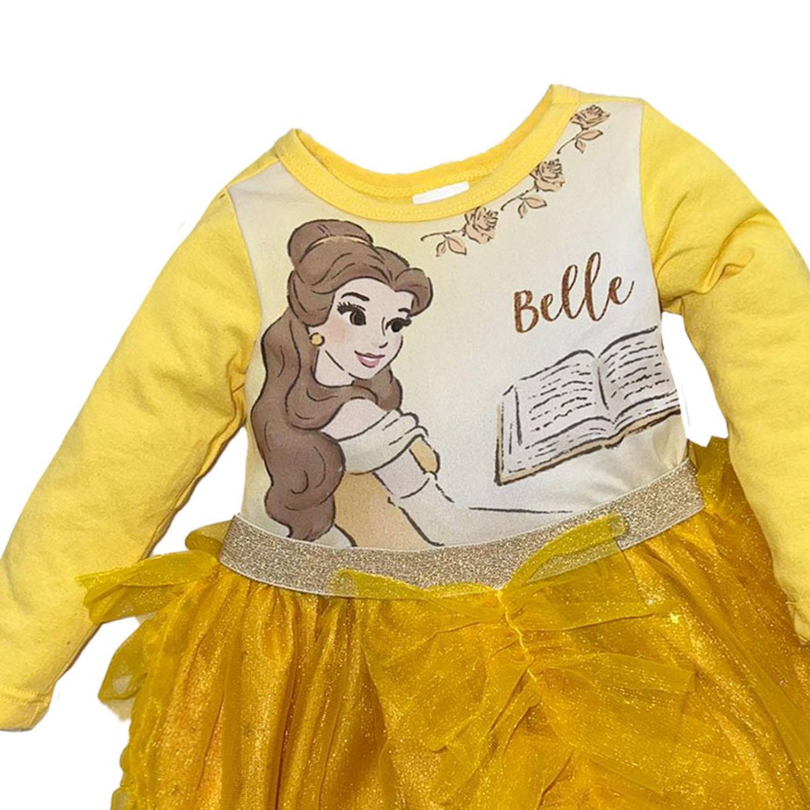 Vestido manga larga con sublimando enfrente Disney Bella 