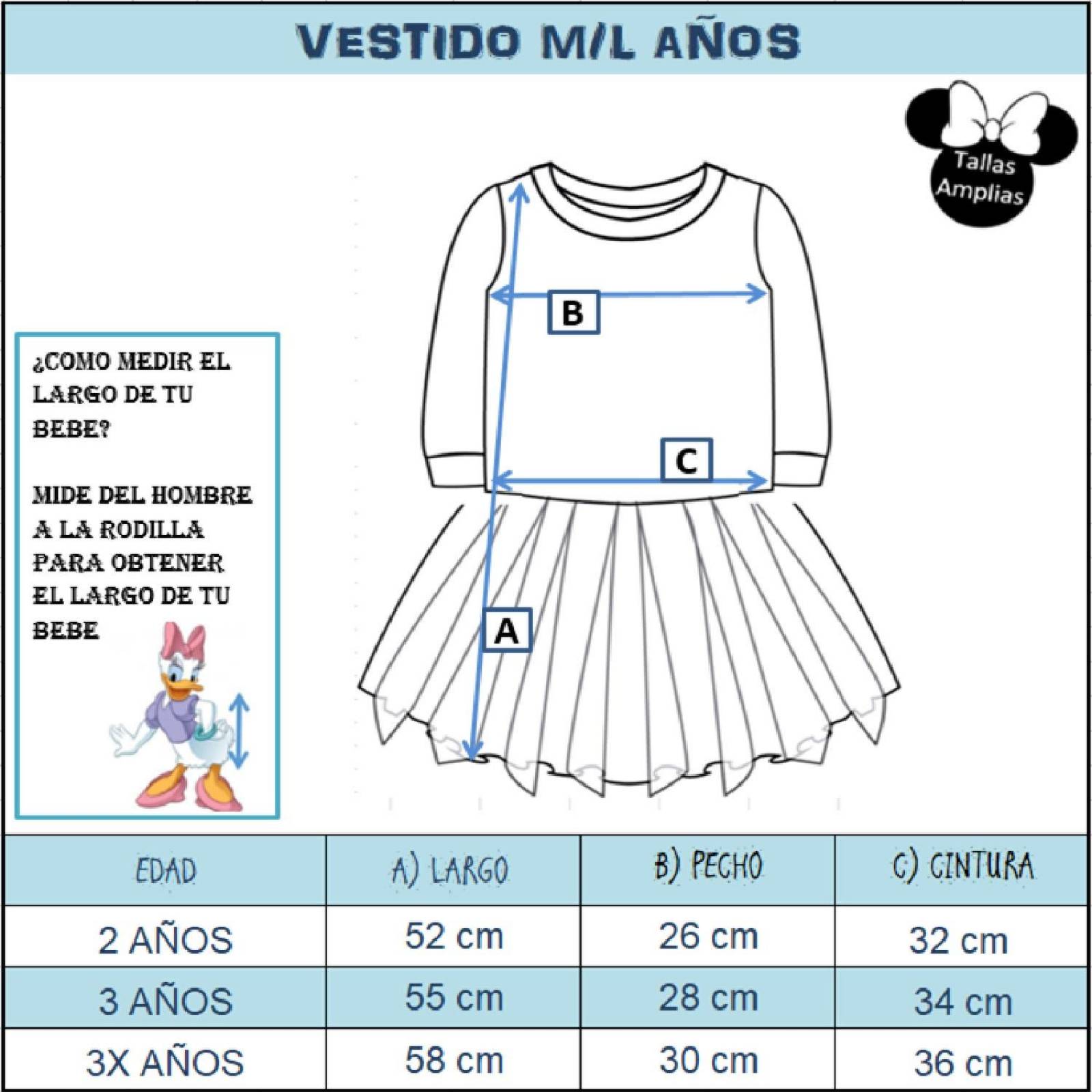 Vestido manga larga con sublimando enfrente Disney Bella 