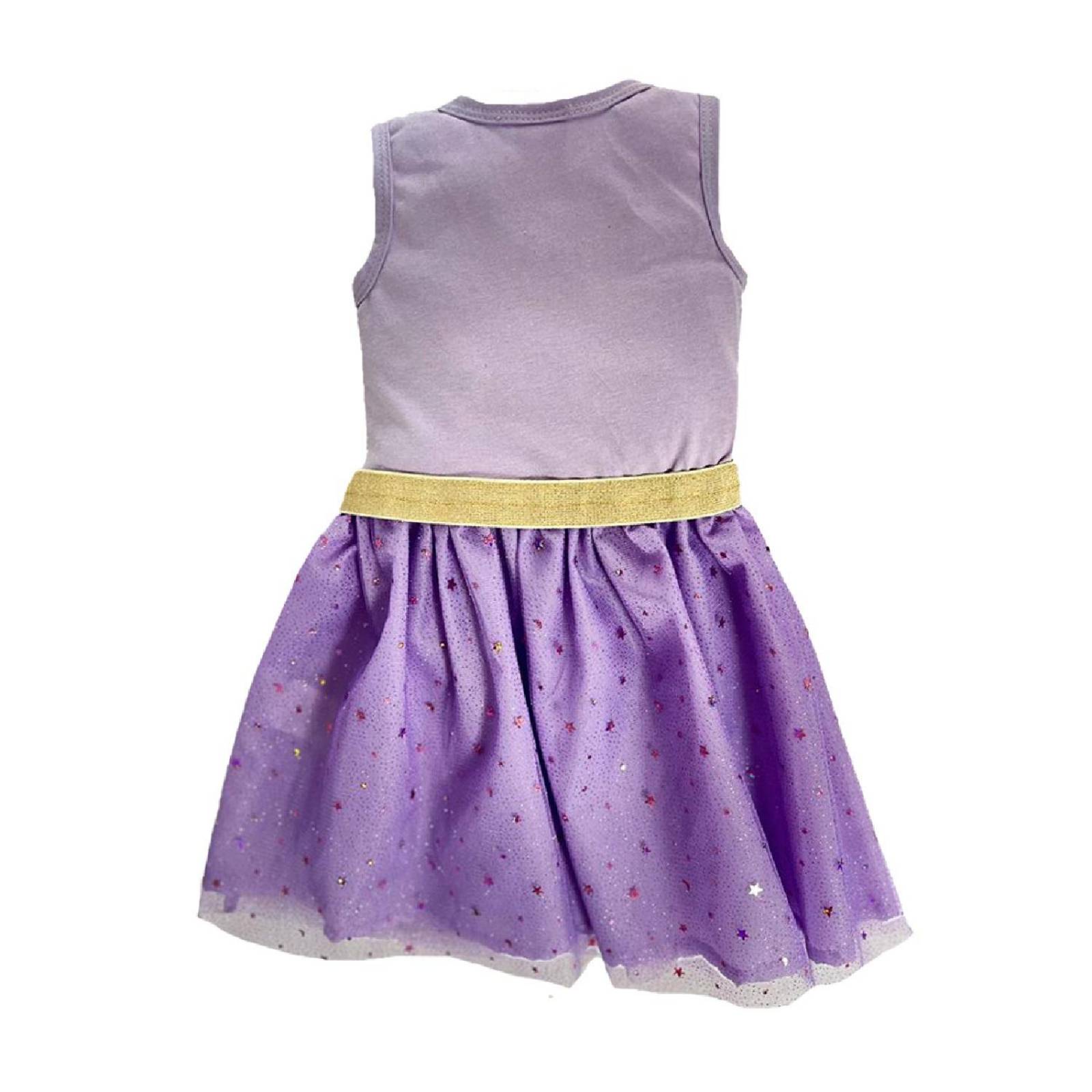Vestido estampado sin manga Disney Rapunzel 