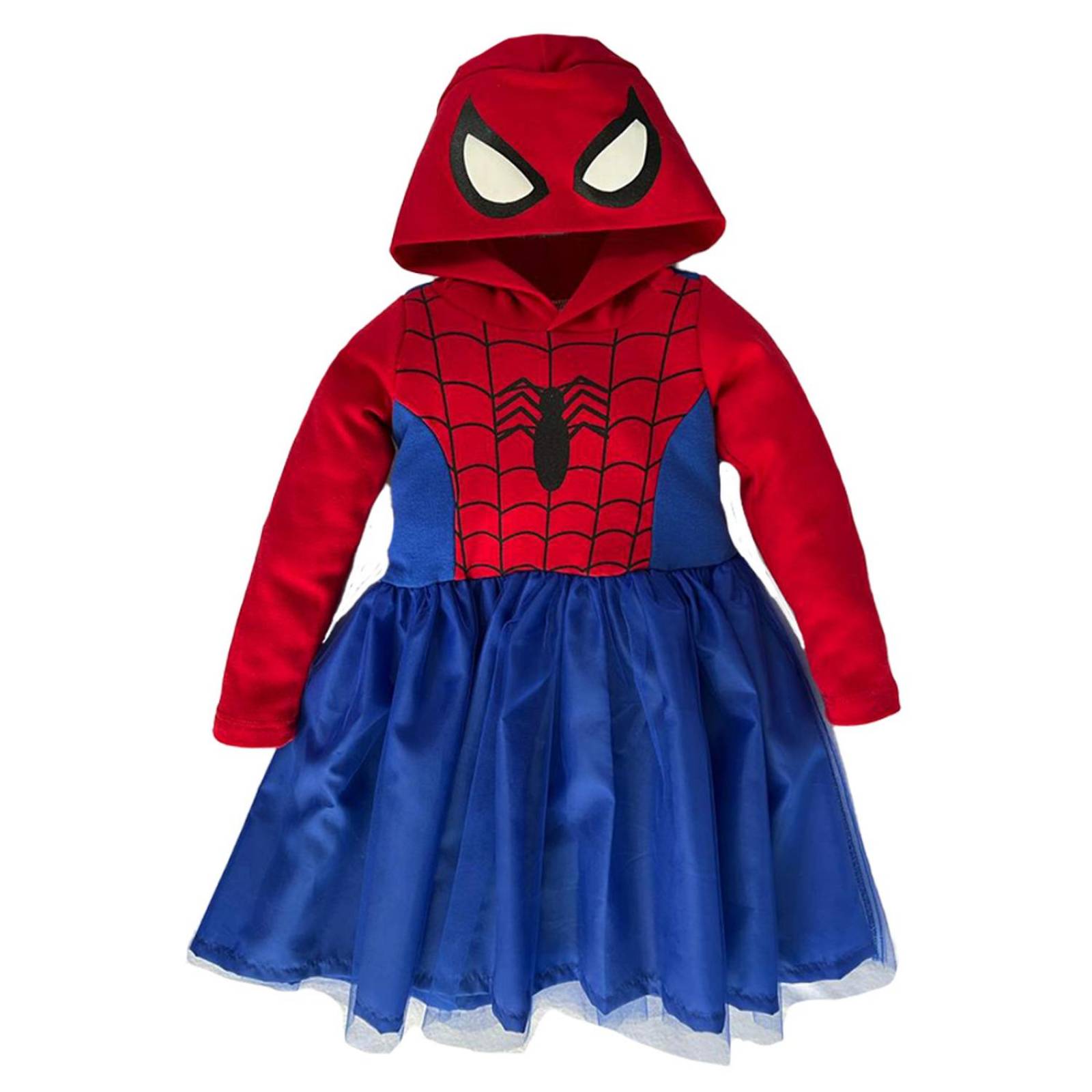 Vestido manga larga con sublimando enfrente Marverl Spiderman 