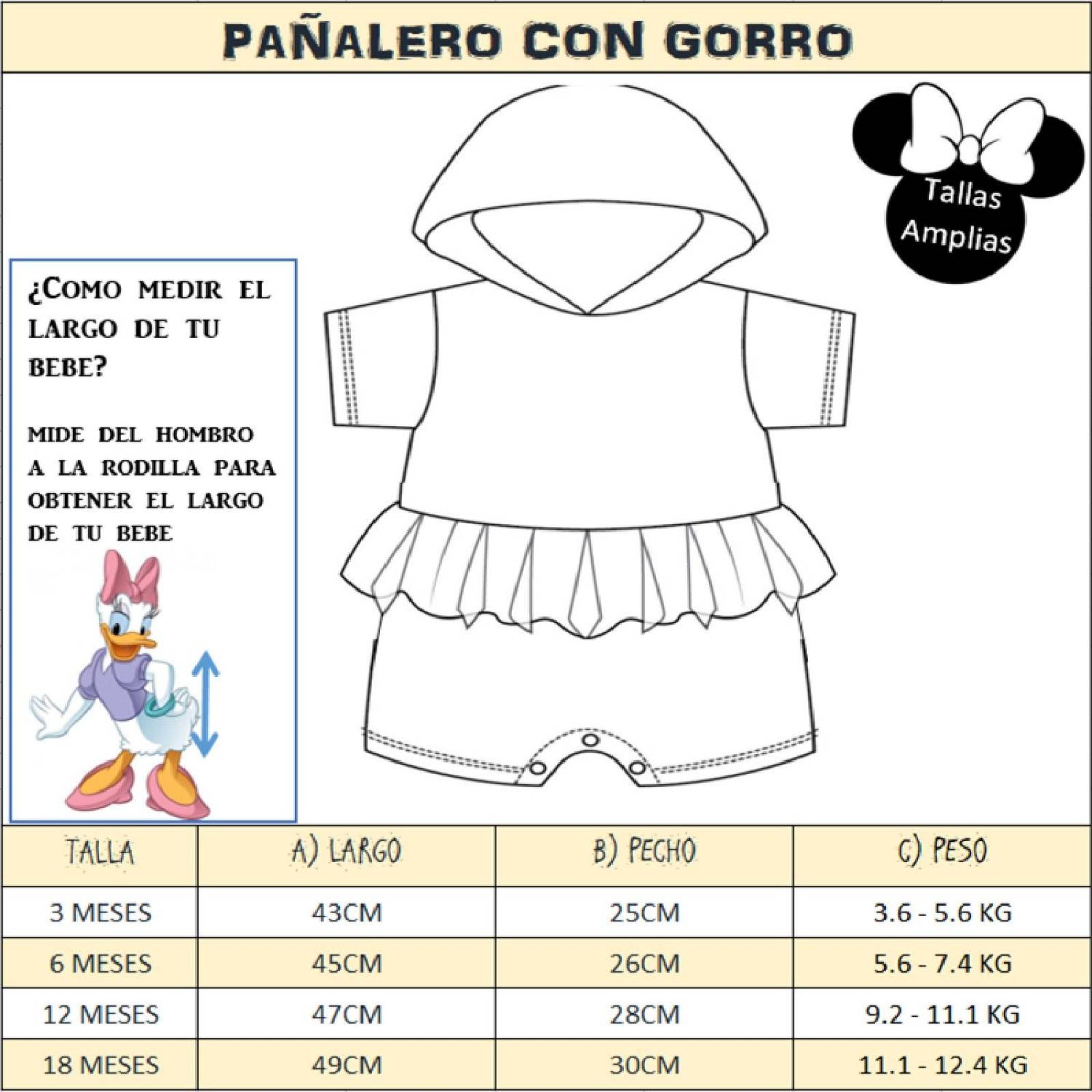 Kit 3 Pañaleros Disney Minnie 