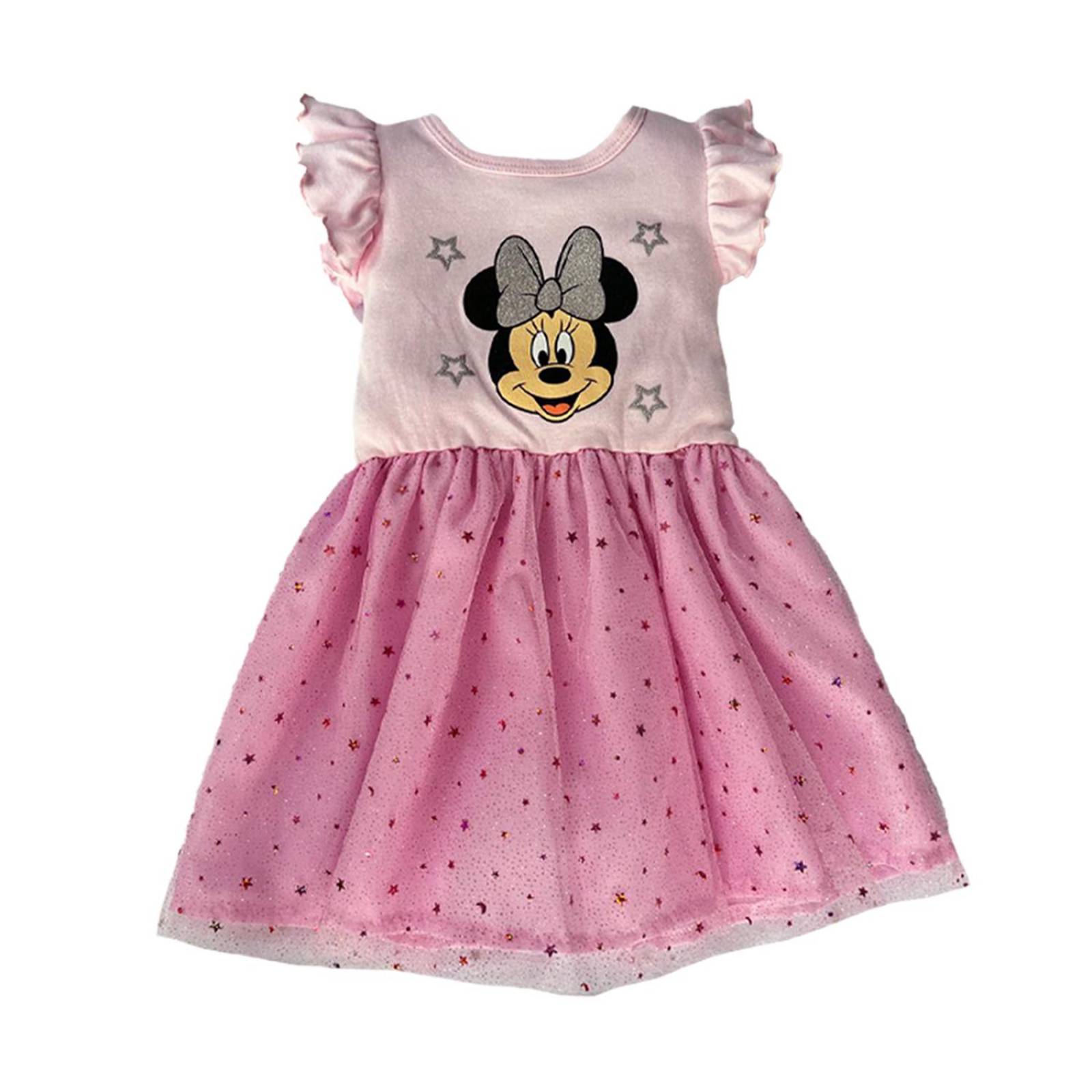 Kit 3 Vestidos Disney Minnie Rojo, Rosa, Negro 