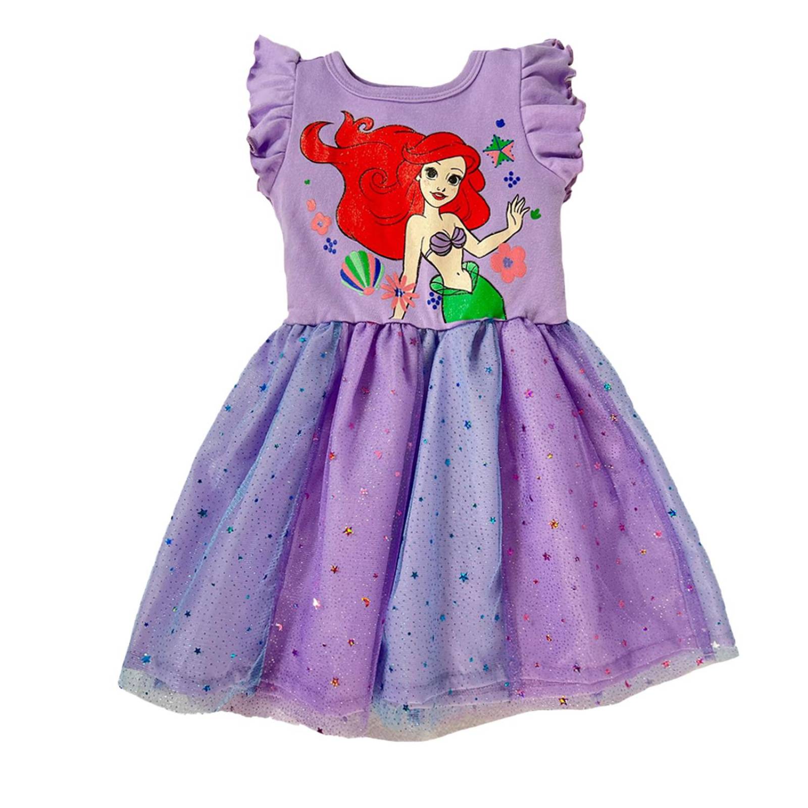 Kit 3 Vestidos Princesas Disney Cenicienta, Ariel, Bella 