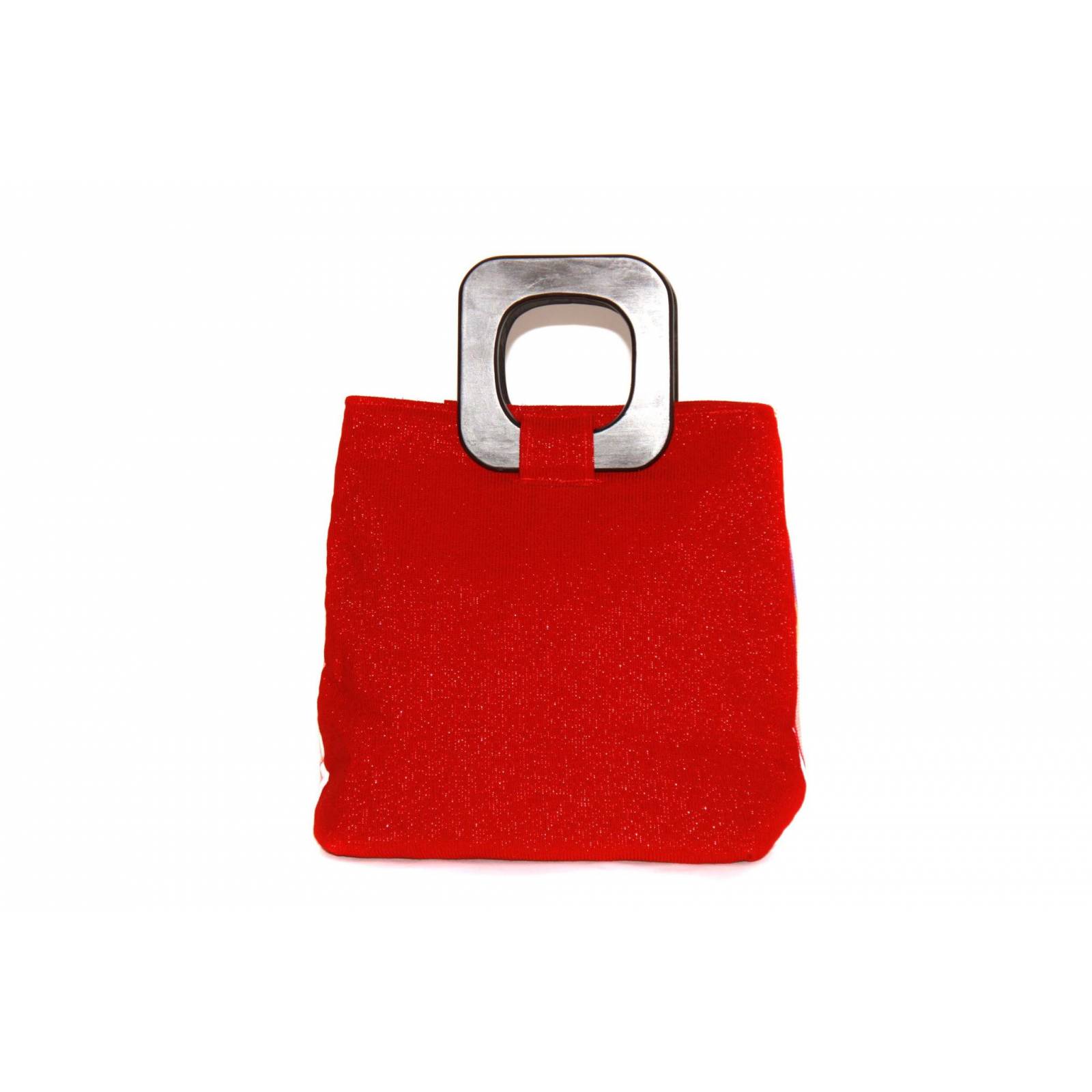 Bolsa De Diseñadora Mexicana Con Bordado Artesanal Chiapanenco Jchul metik Modelo Izapa Rayas Rojas