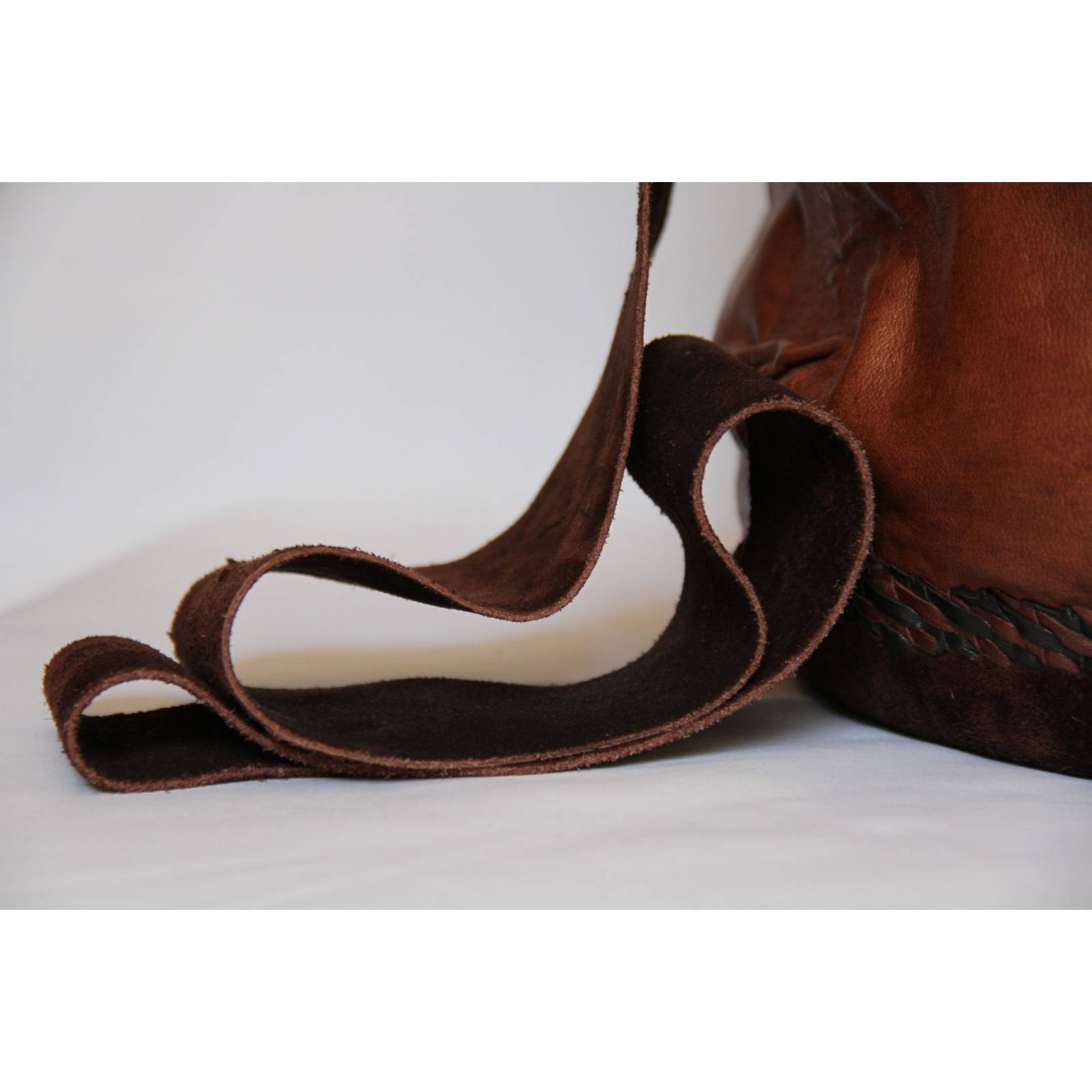 Morral De Piel Original Super Suave Hecha A Mano Por Artesano En Tlaxcala