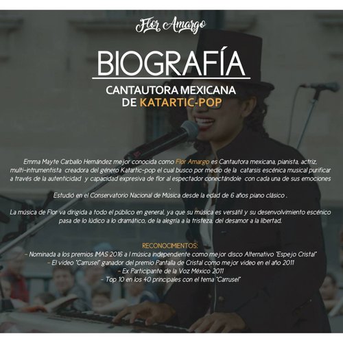 CD Flor Amargo, Cantautora Mexicana Independiente, "Todos Somos Flor Amargo"
