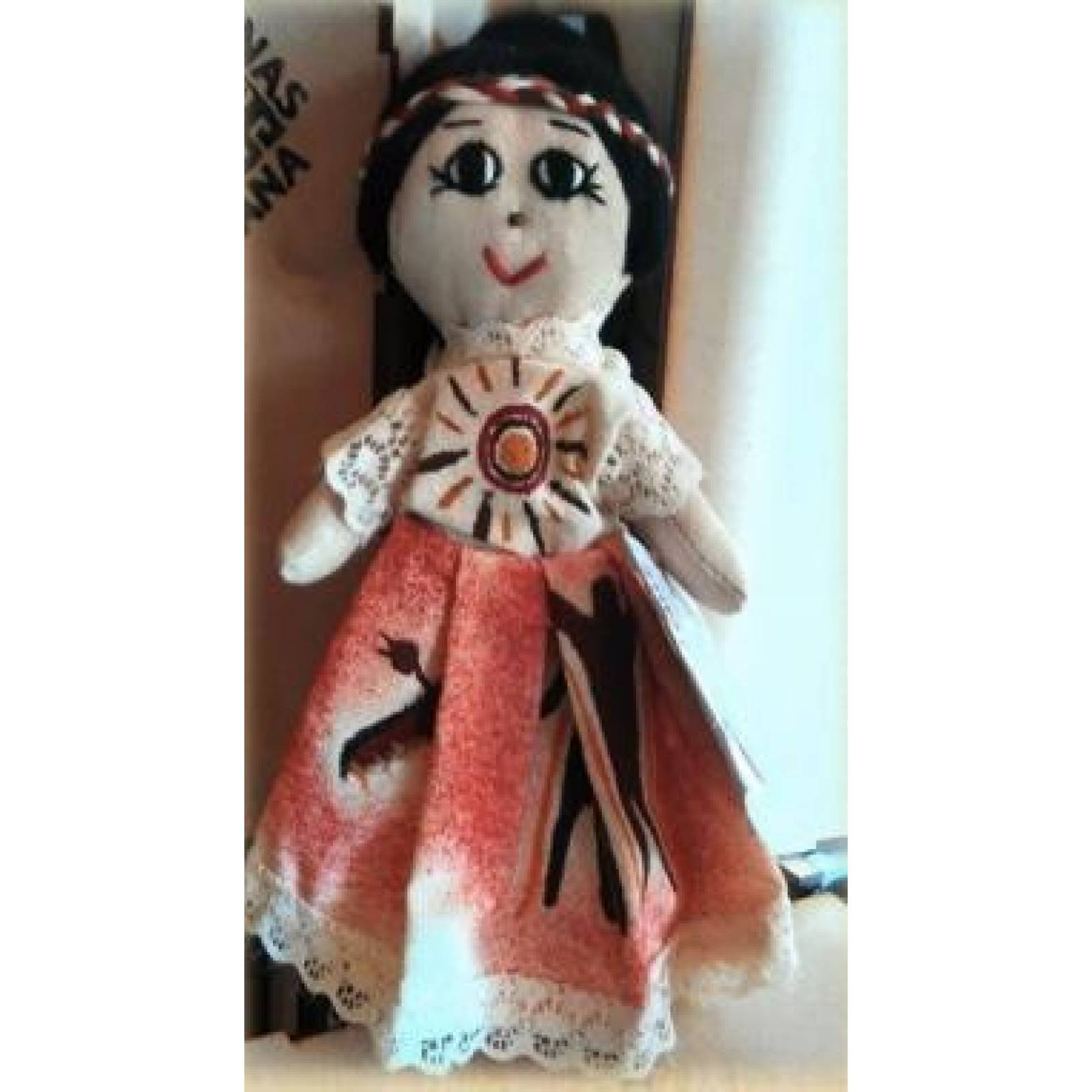 Muñeca Artesanal De Tela " Arte Rupestre"