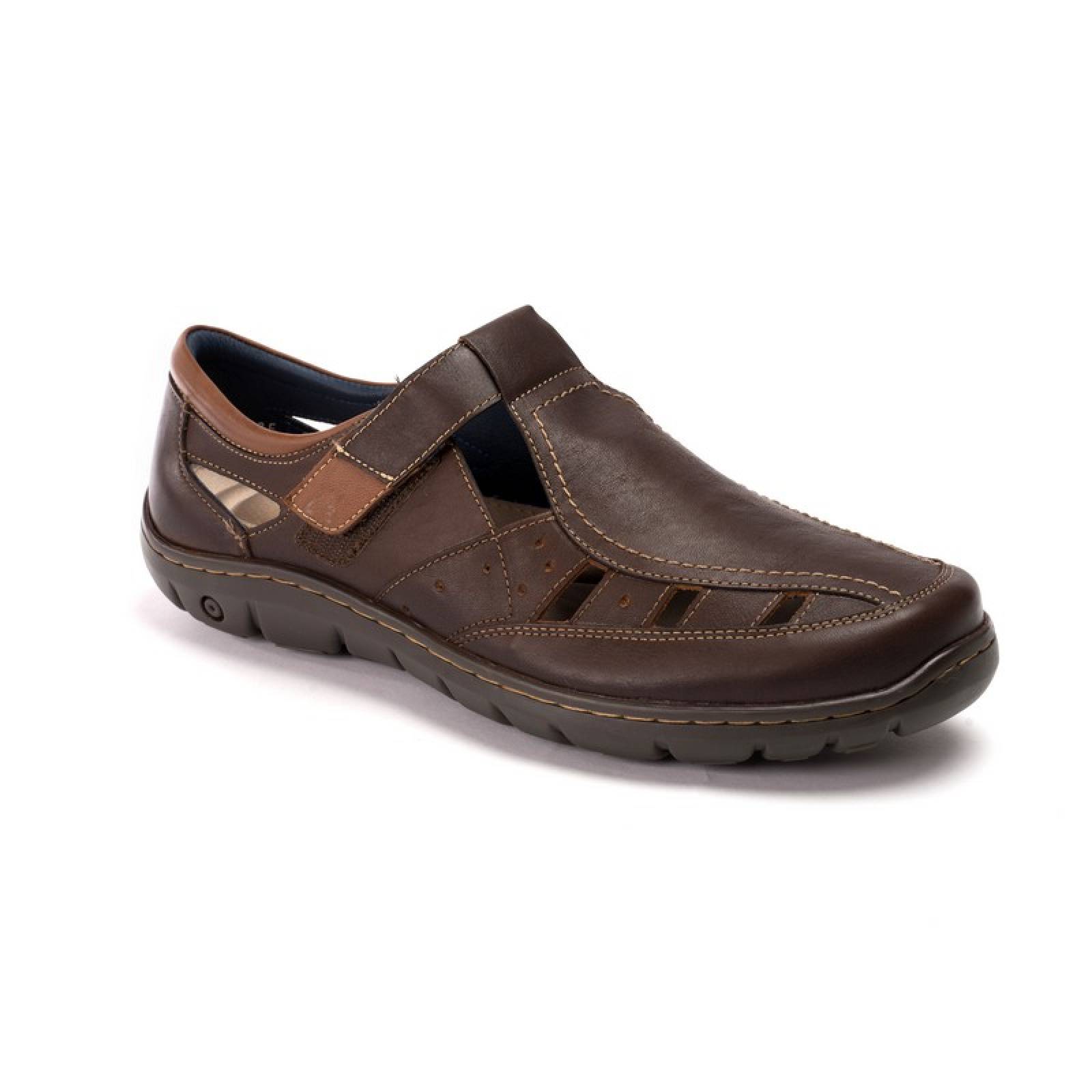 Jarking Sandalia Casual Moka Flexible con Tiras y Ajuste